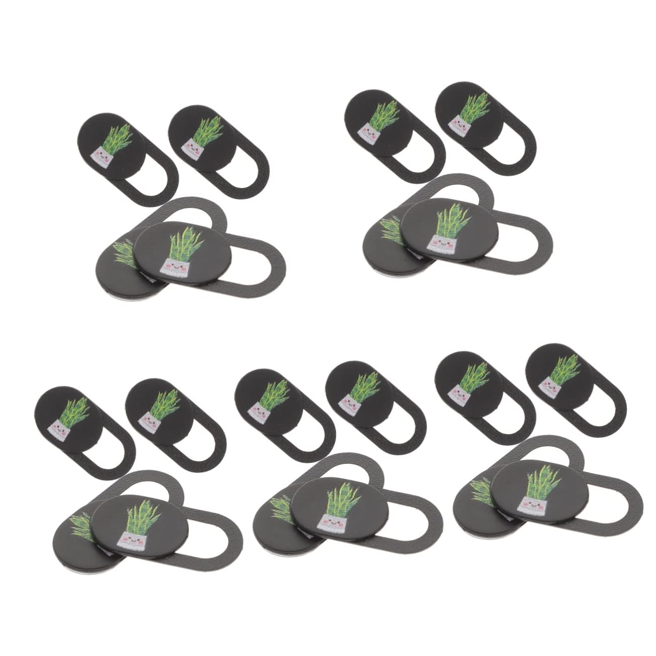20 Pcs Slide Cover Webcam Privacy Protector for Laptop & Computer - Plant Pattern Camera Blocker - Essential PC & Mobile Phone Accessories for Home Office & Online Meetings