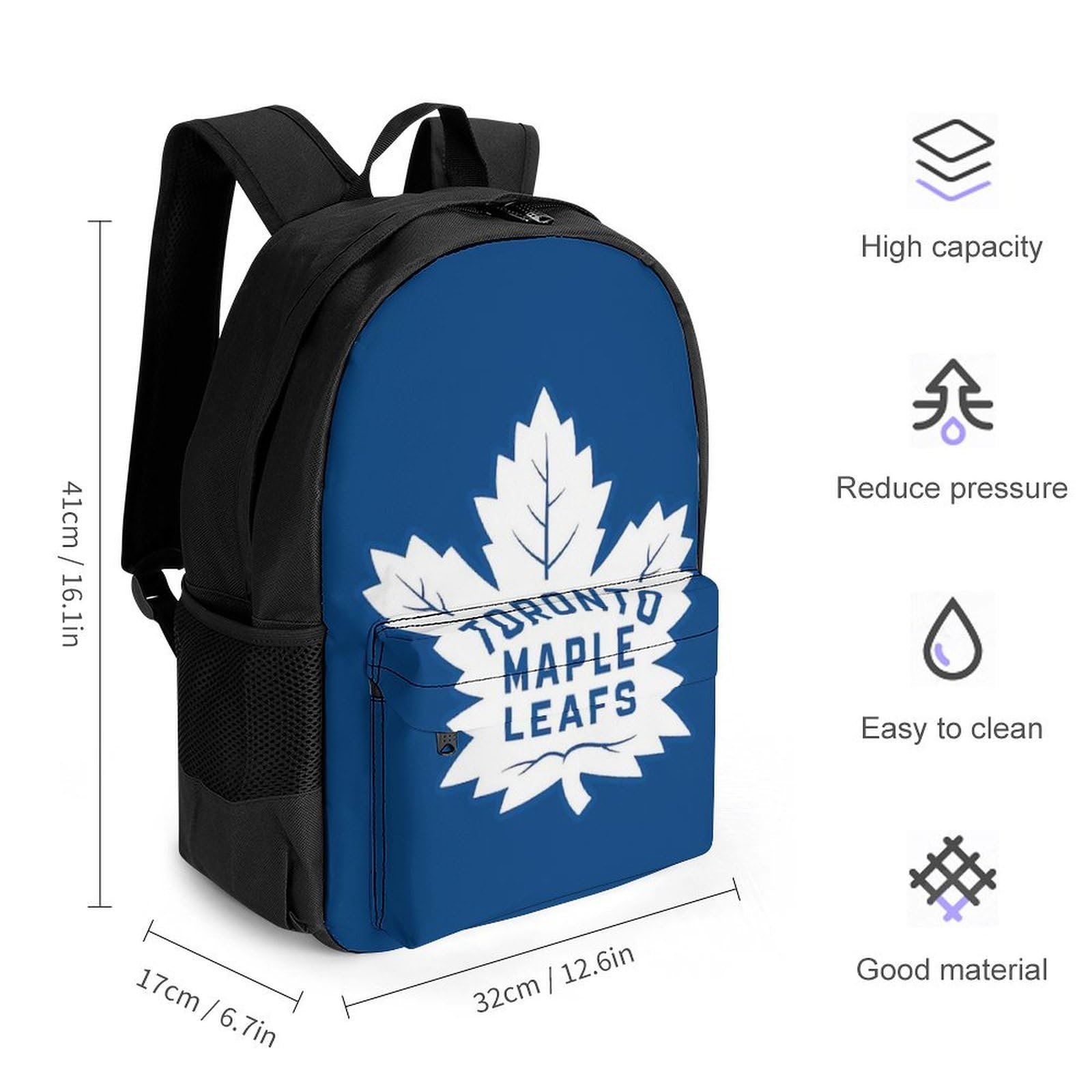 Toronto Fashion Backpack - Lightweight Sports & Casual Bookbag for School, Travel & Everyday Use