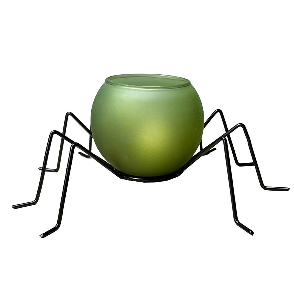 Creative Spider-Shaped Candlestick Light - Halloween Candle Holder Lamp, Spooky Party Decor, Night Light for Home, Kids Gift (Green) - Perfect for Halloween Parties, Home Decor & Kids' Bedrooms