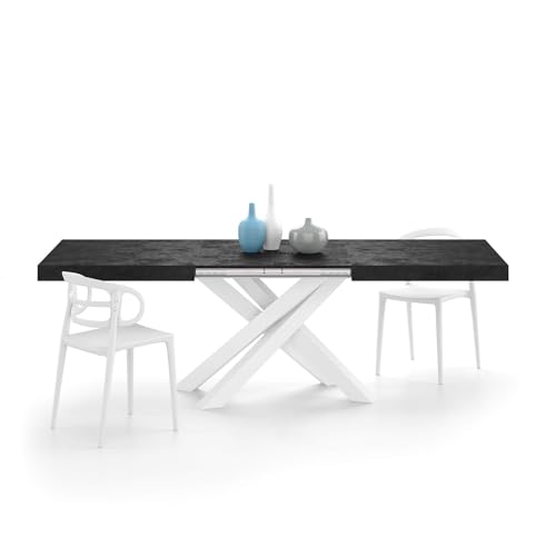 Concrete Black Effect With White Legs