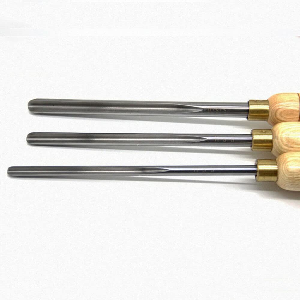 Premium HSS High-Speed Steel Bowl Gouge Set for Wood Lathe Turning - Professional Woodturning & Woodworking Tools (A2001) - Perfect for Bowl Making, Spindle Work & Decorative Carving