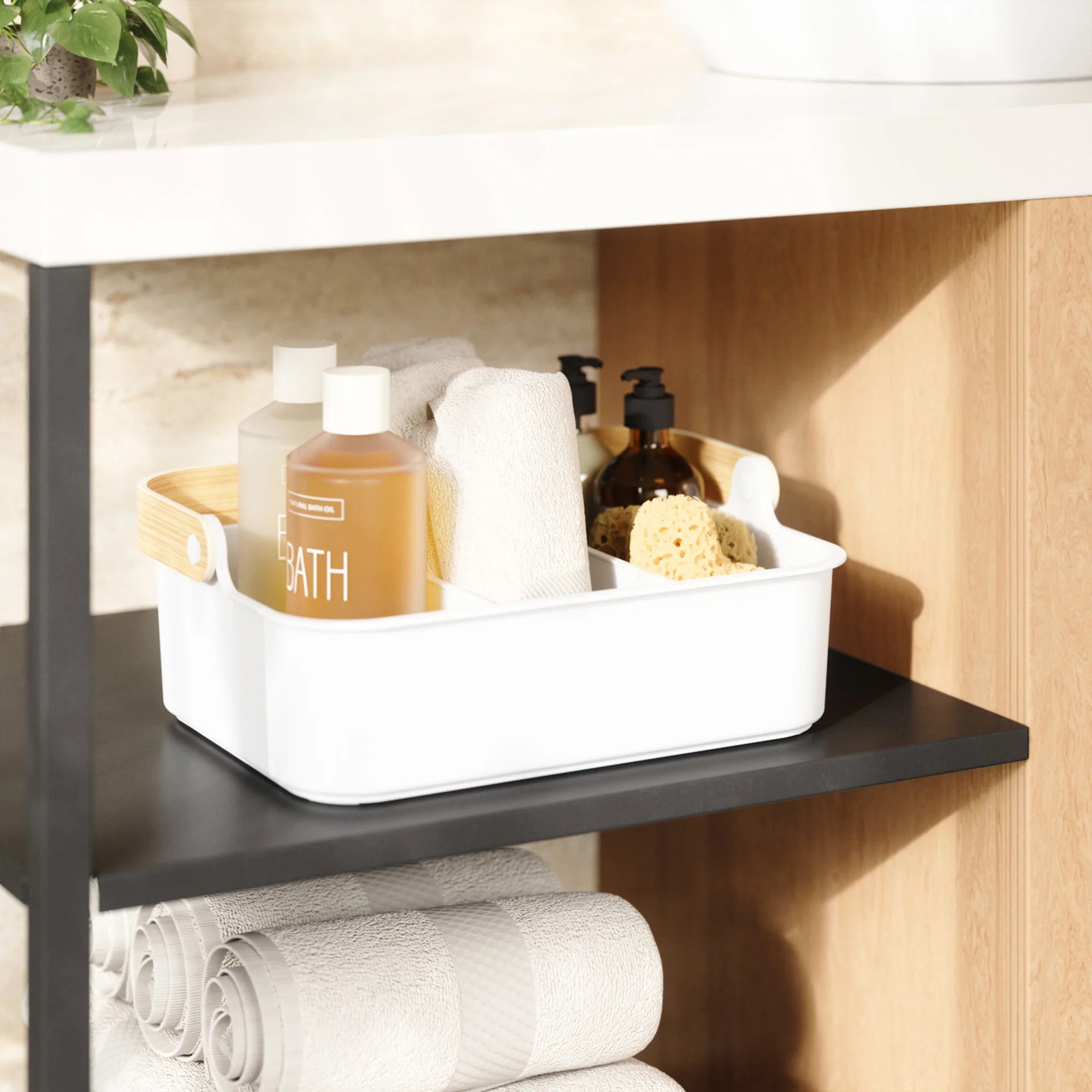 Bellwood Stackable Storage Bins - Organize Closet, Pantry & Office - Durable Plastic Bins in Multiple Sizes (Small, Medium, Large) - Perfect for Home Organization & Decluttering