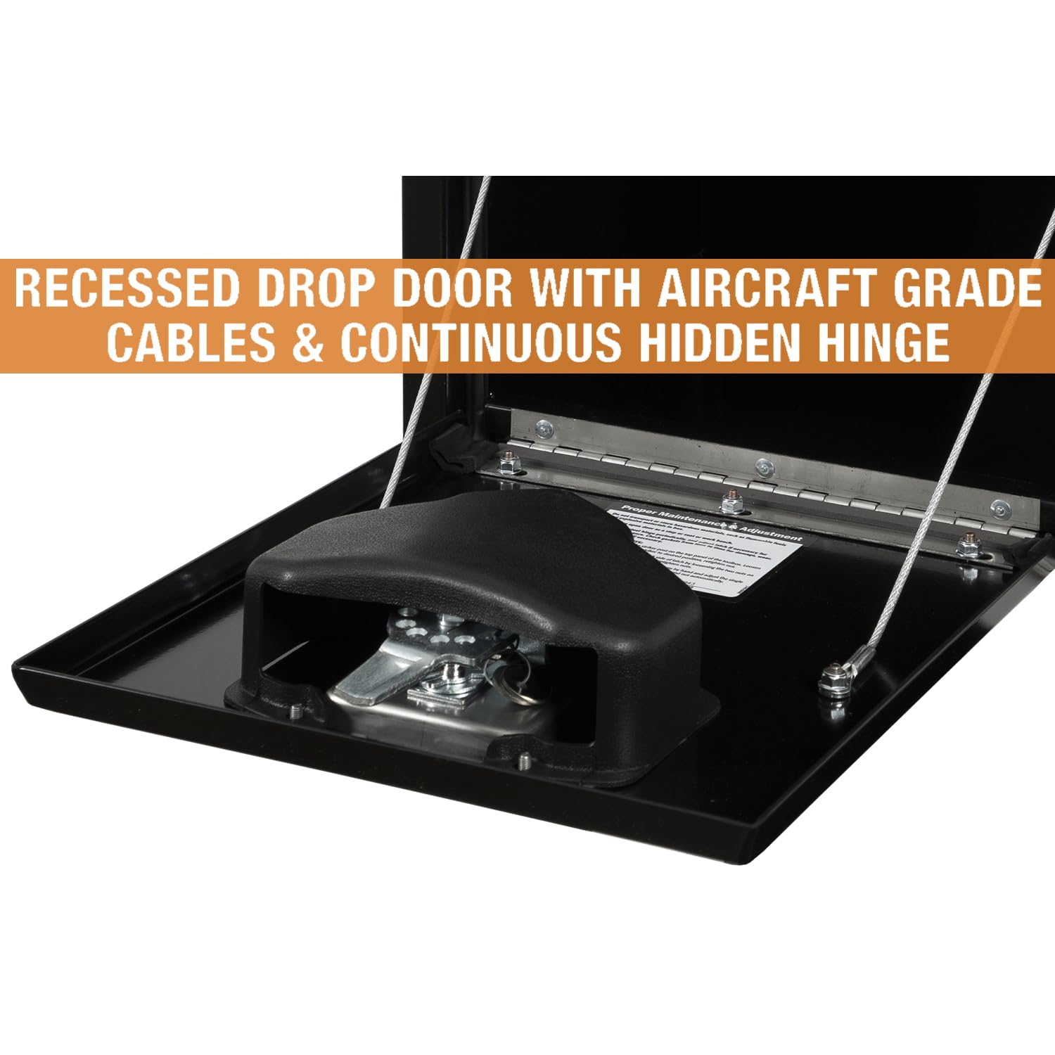 Buyers Products 1703320 Black Steel Underbody Truck Tool Box with Lockable T-Handle Latch - 15 x 13 x 15 Inch - Heavy Duty Truck Bed Storage Box - Made in USA - Secure Tool Chest for Pickup Trucks, Vans & Work Vehicles - Perfect for Construction, Landscaping & Roadside Emergency Gear Storage