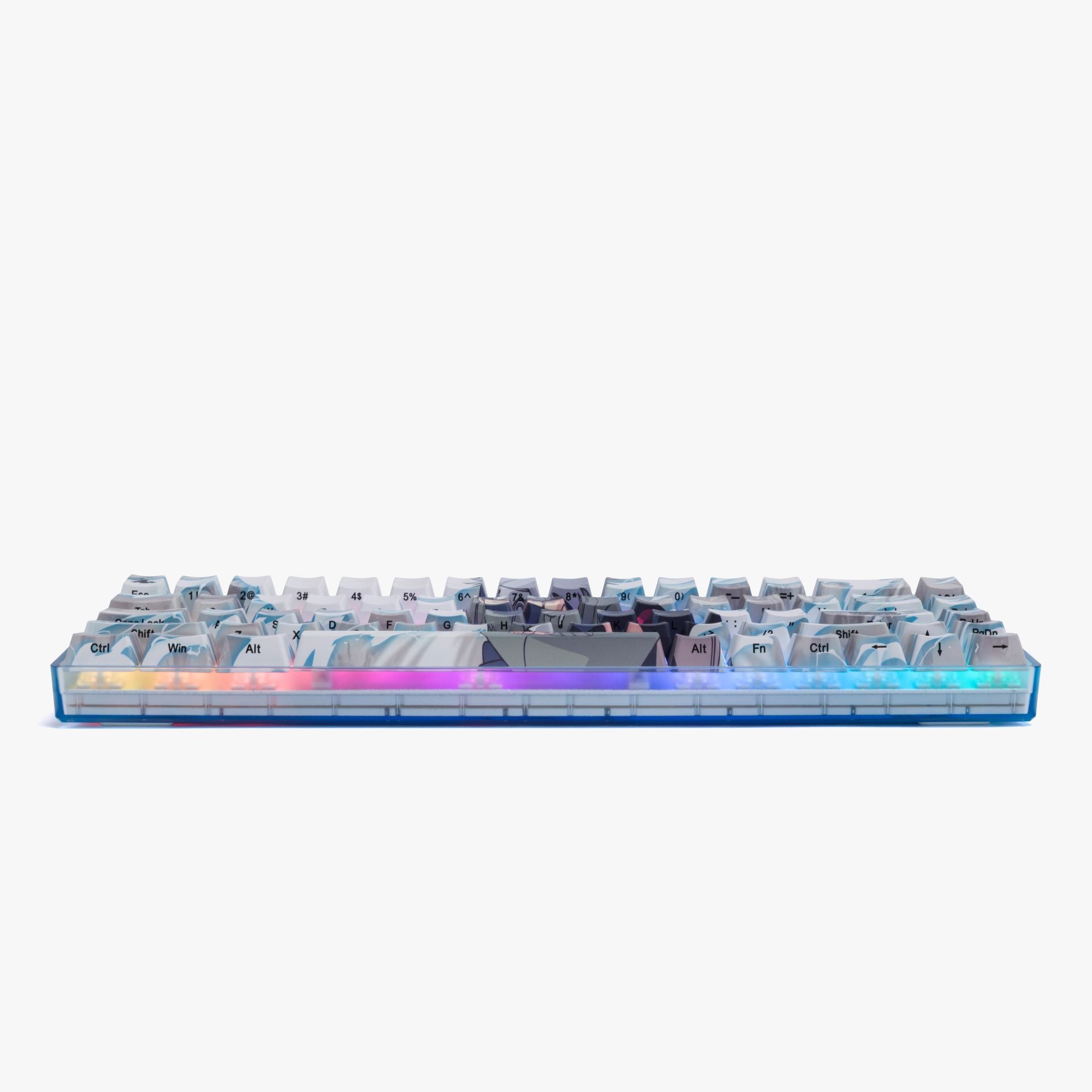 Naruto x HG Basecamp 65% Mechanical Keyboard - Kakashi Hatake Anime Themed RGB Gaming Keyboard for PC/Mac - Perfect for Anime Fans & Gamers
