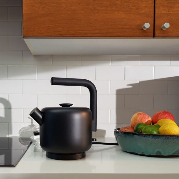 Fellow Clyde Electric Tea Kettle - Fast Boiling Stainless Steel Water Kettle with Auto Shut-Off - Perfect for Home, Office & Tea Lovers