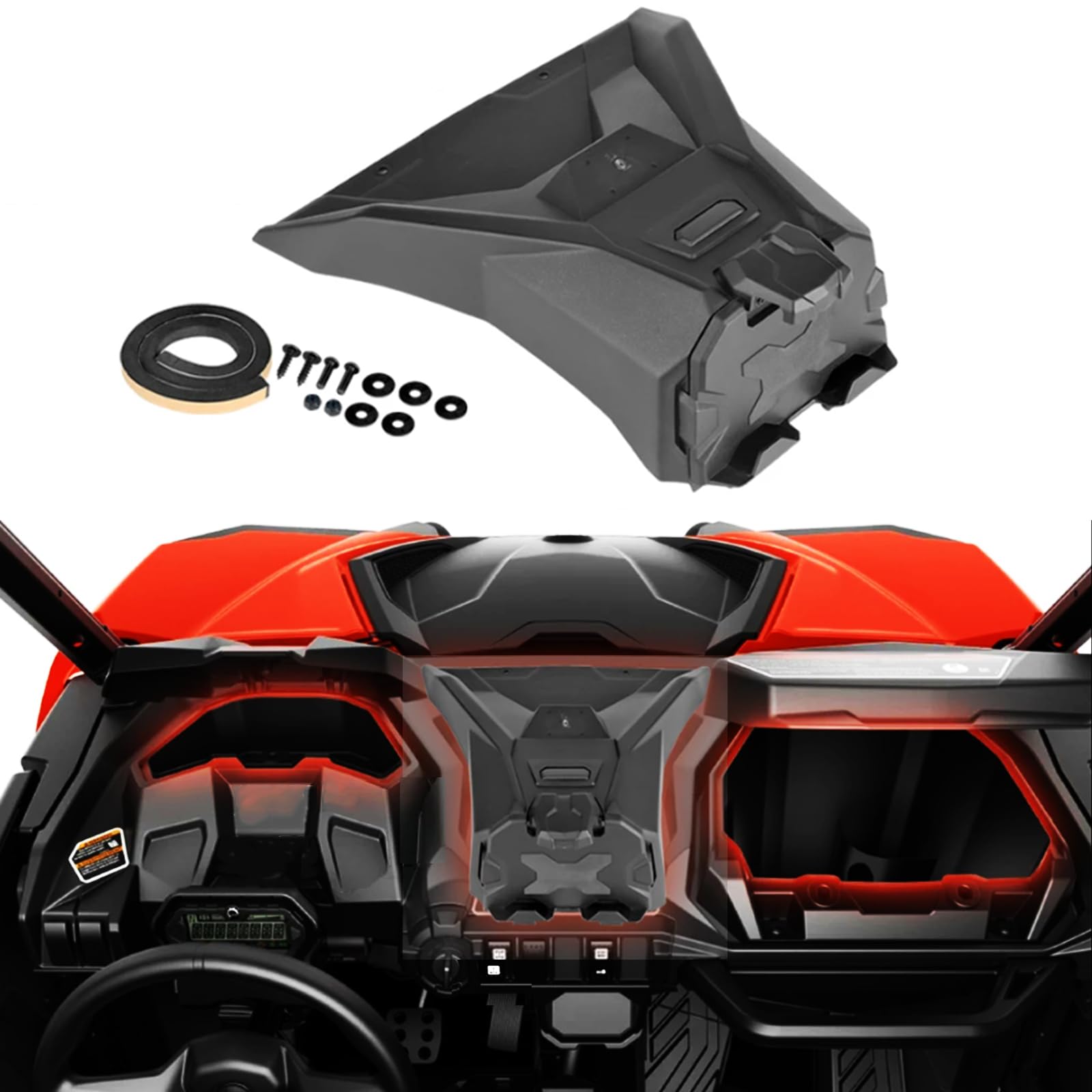 RUNNING PANTHER Universal Electronic Device Holder for Can Am Commander & Maverick Models - Secure GPS, Tablet, Phone, iPad Mount with Storage Box (Fits Sport/Trail/Sport MAX) | Durable Replacement for OEM #715005212 | Perfect for Off-Road Adventures & Navigation