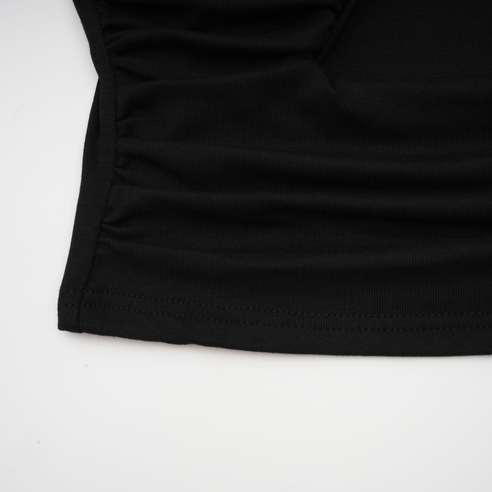 Anais Black Open Front Gathered Top - Stylish & Comfortable Women's Blouse for Casual Wear, Office & Date Night