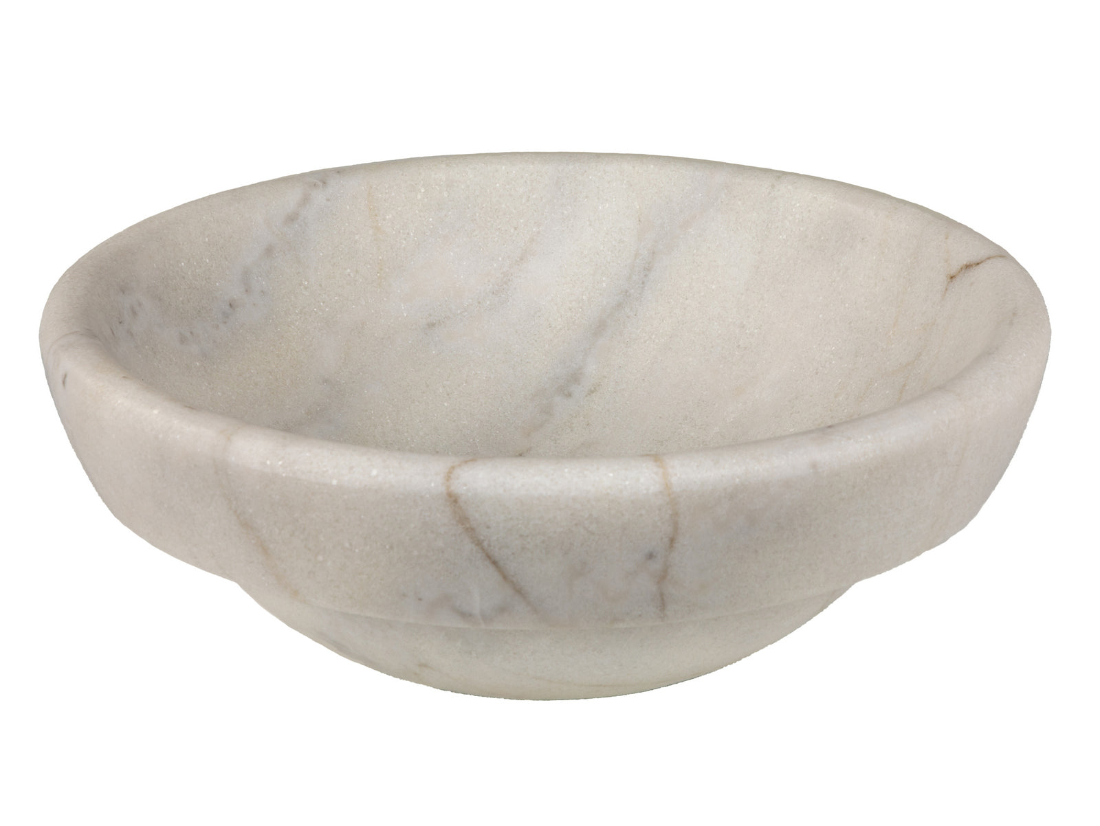 Elegant White Marble Echo Bowl Vessel Sink - Modern Bathroom Vanity Sink for Luxury Home & Hotel Decor