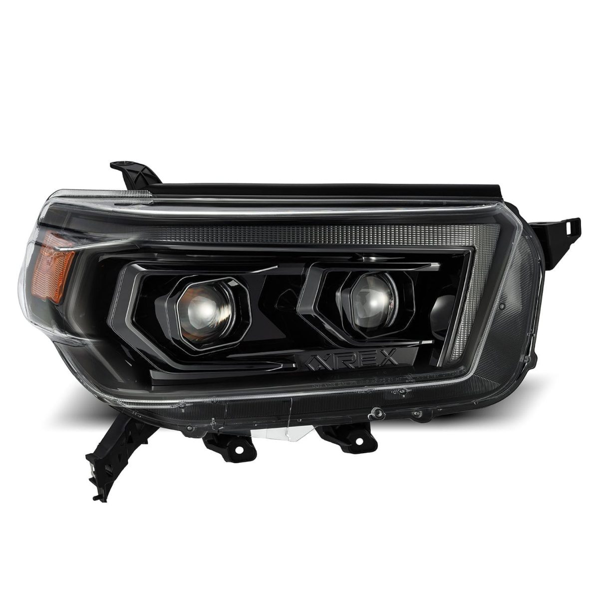 10-13 Toyota 4Runner LUXX Series Projector Headlights Alpha Black - High Performance LED Headlights for Off-Road & Night Driving