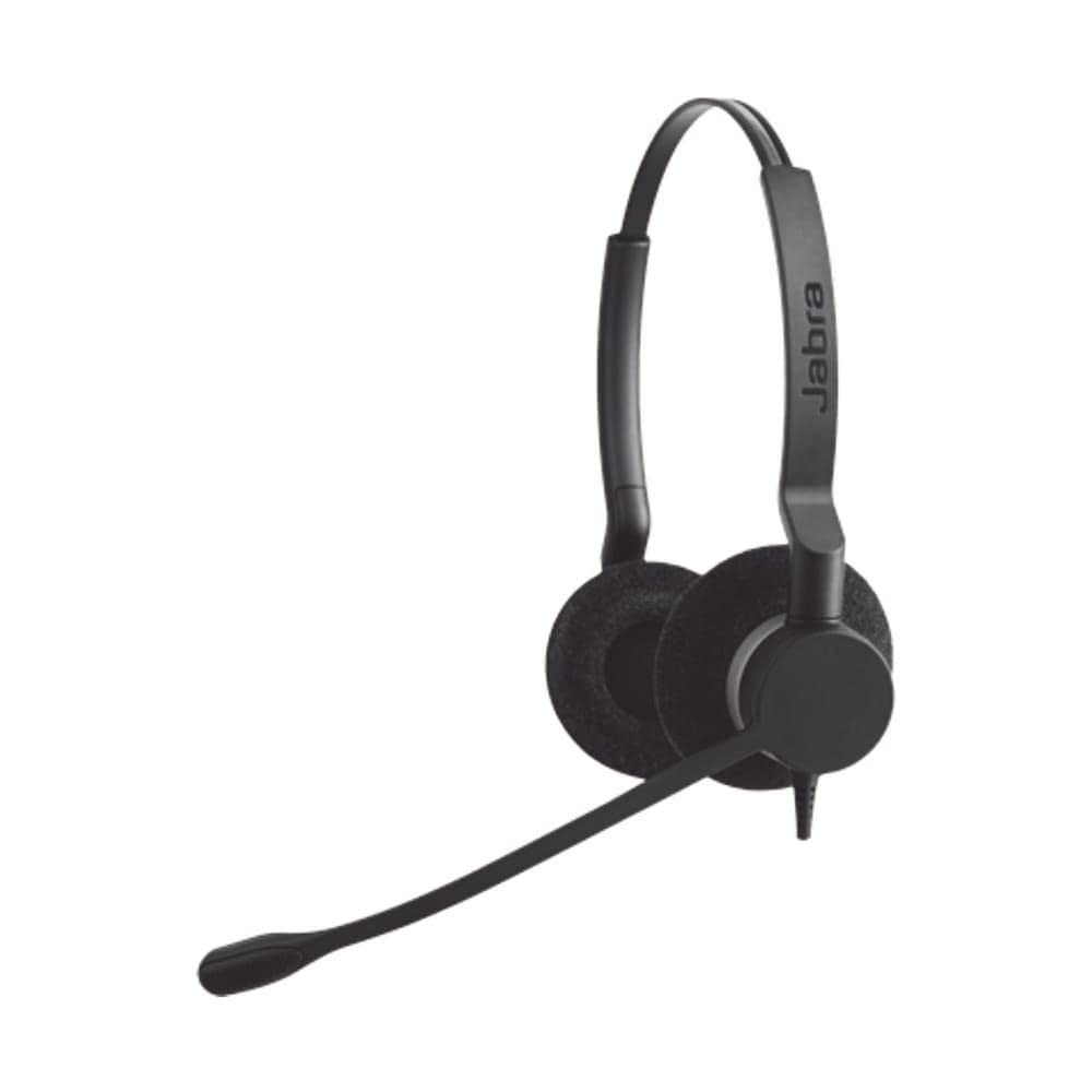 Jabra BIZ 2325 QD DUO Wired Professional Headset with Noise Cancellation - Certified Renewed for Office, Call Center & Remote Work