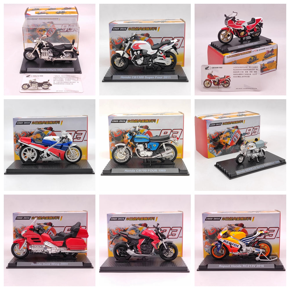 1/24 Scale Diecast Motorcycle Model - Honda CB750, Valkyrie, VFR750R, GORILLA, Goldwing, RC213V - Collector's Gift for Bike Enthusiasts - Perfect for Display, Gifts & Motorcycle Decor