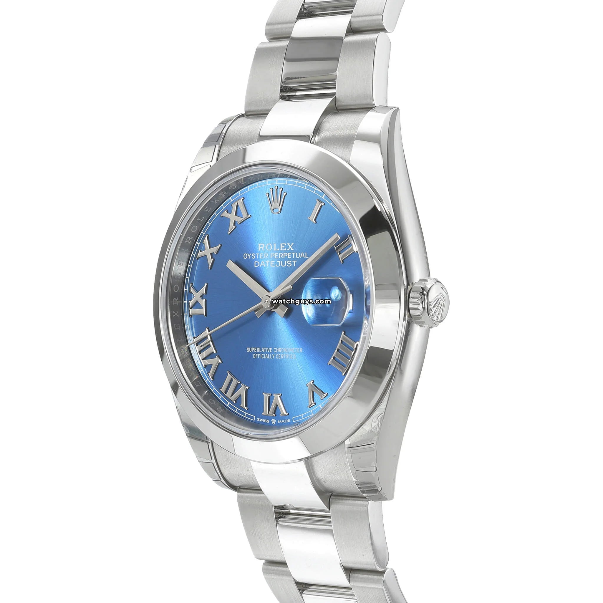 Rolex Datejust 126300 Men's Watch - 41mm Stainless Steel, Azzurro Blue Dial, Oyster Bracelet - Luxury Dress Watch for Business & Formal Occasions