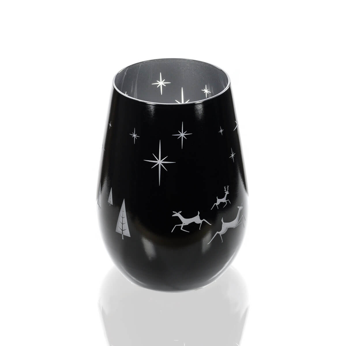 Wonderland 16.5oz Stemless Wine Tumbler Set of 2 - Elegant Unbreakable Glassware for Red White Wine & Cocktails - Perfect for Parties, Weddings & Home Entertaining