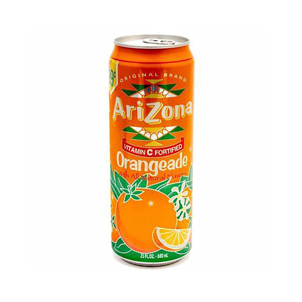 AriZona Orangeade | 22oz Canned Juice Drink | Refreshing Citrus Beverage for Parties, Picnics & Summer BBQs
