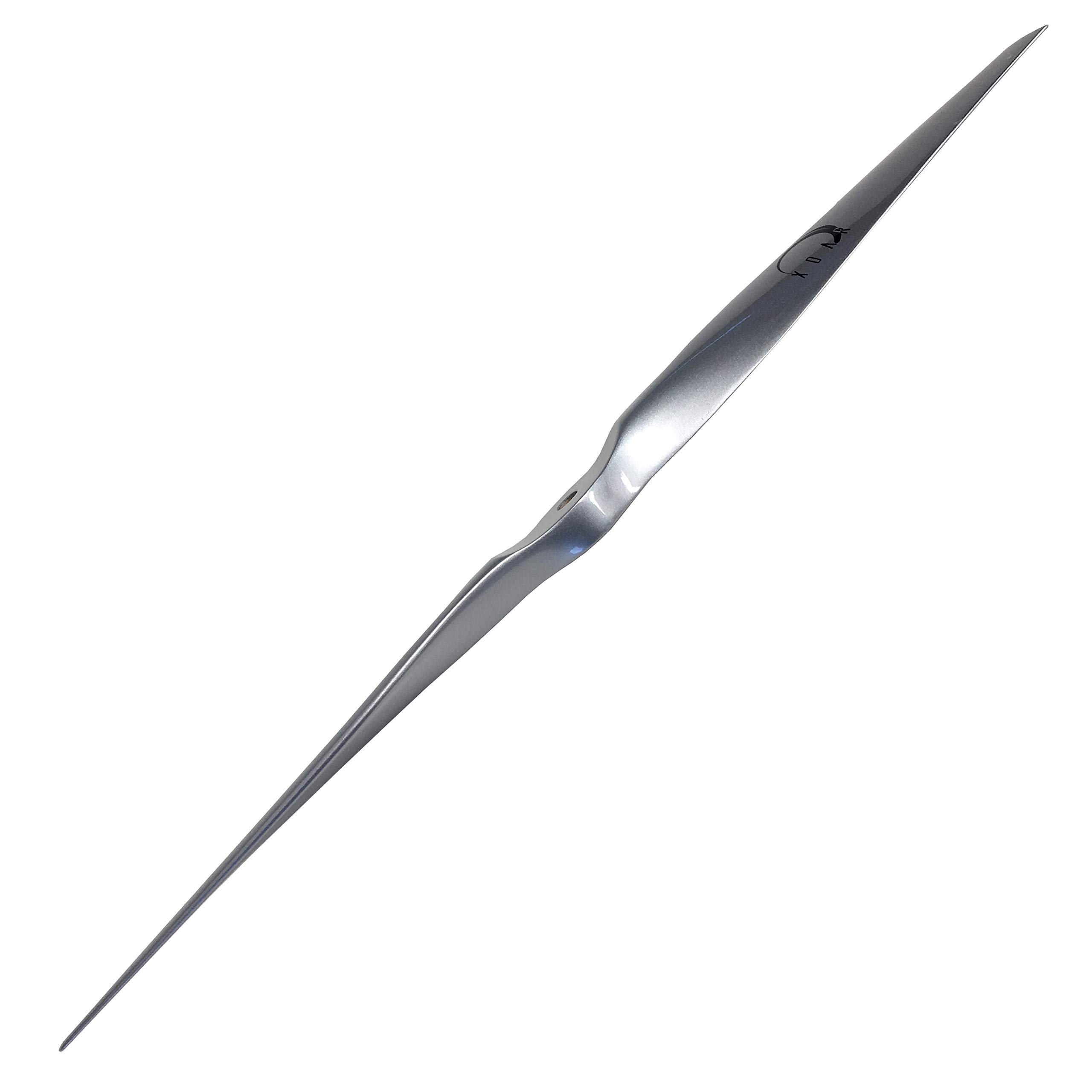 XOAR PJM-E 13x6.5 Electric RC Airplane Propeller - 13 Inch 2 Blade Silver Wood Propeller for Electric RC Plane - Perfect for Precision Flying and Aerobatic Performance