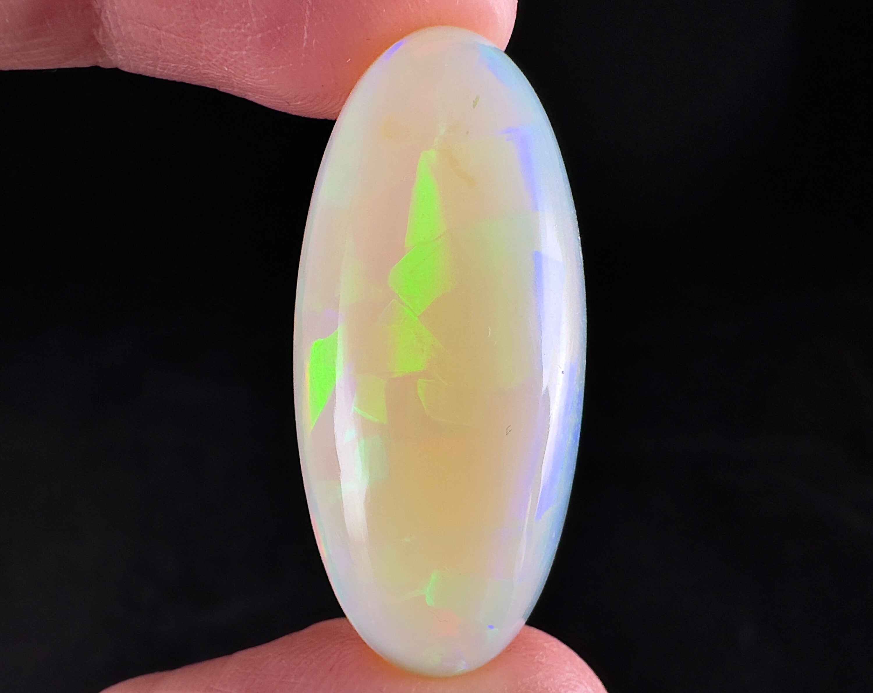 Natural Welo Opal Oval Cabochon for Jewelry Making – Gemstone for Rings, Pendants & DIY Crafts (54319) – Perfect for Handmade Jewelry & Gift Ideas