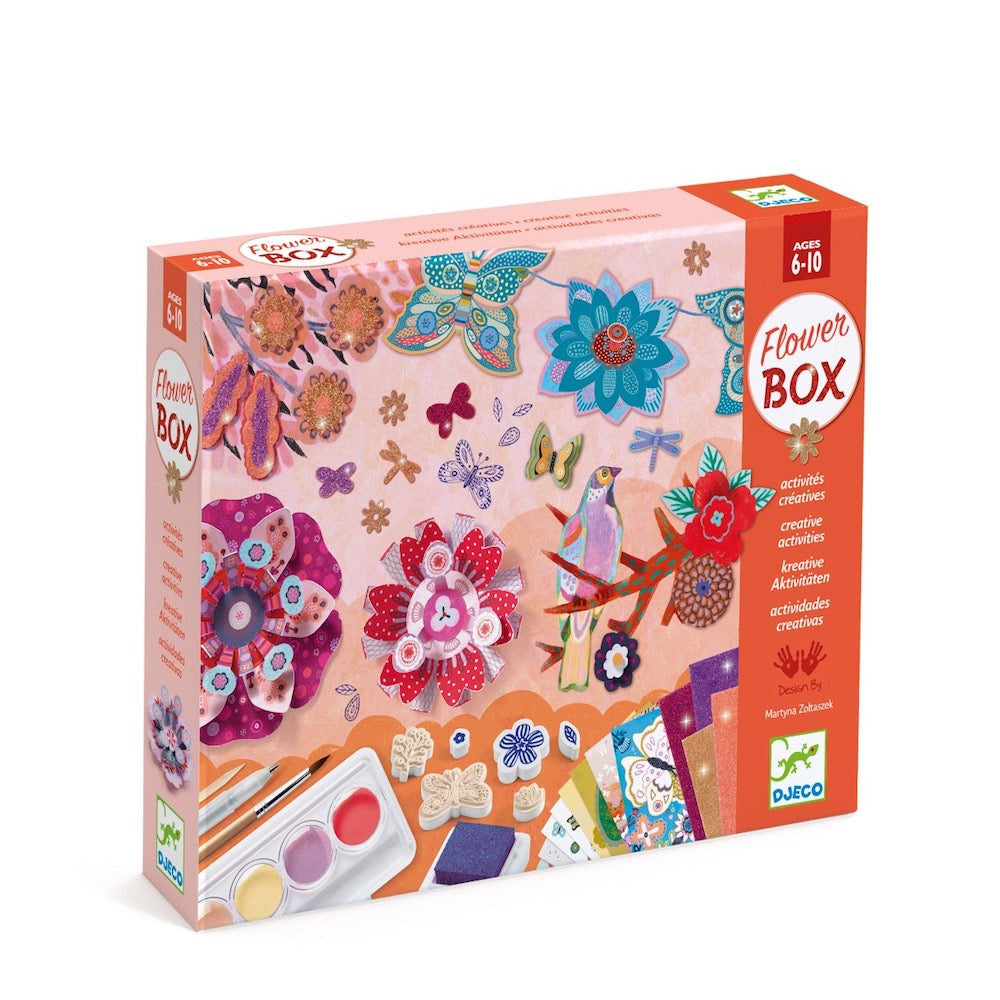 Djeco Multi Activity Kits - The Flower Garden | Creative Arts & Crafts for Kids | Perfect for Birthday Gifts & Classroom Activities