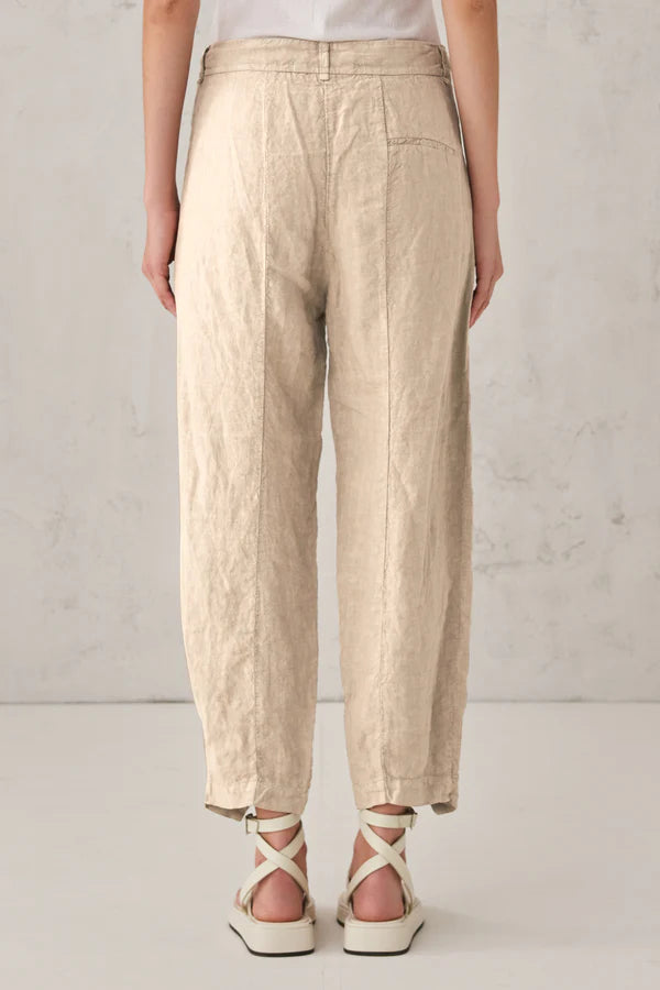 Comfort Fit Linen Trousers for Women - Breathable Summer Pants with Elastic Waist - Casual & Travel Wear for Beach, Vacation and Everyday Outfits