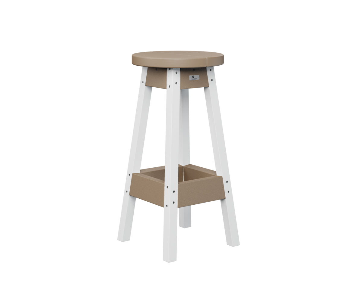 Berlin Gardens Outdoor Bar Stool - Weather-Resistant Patio Bar Height Stool for Backyard, Deck & Poolside - Perfect for Outdoor Dining, Entertaining & Relaxation