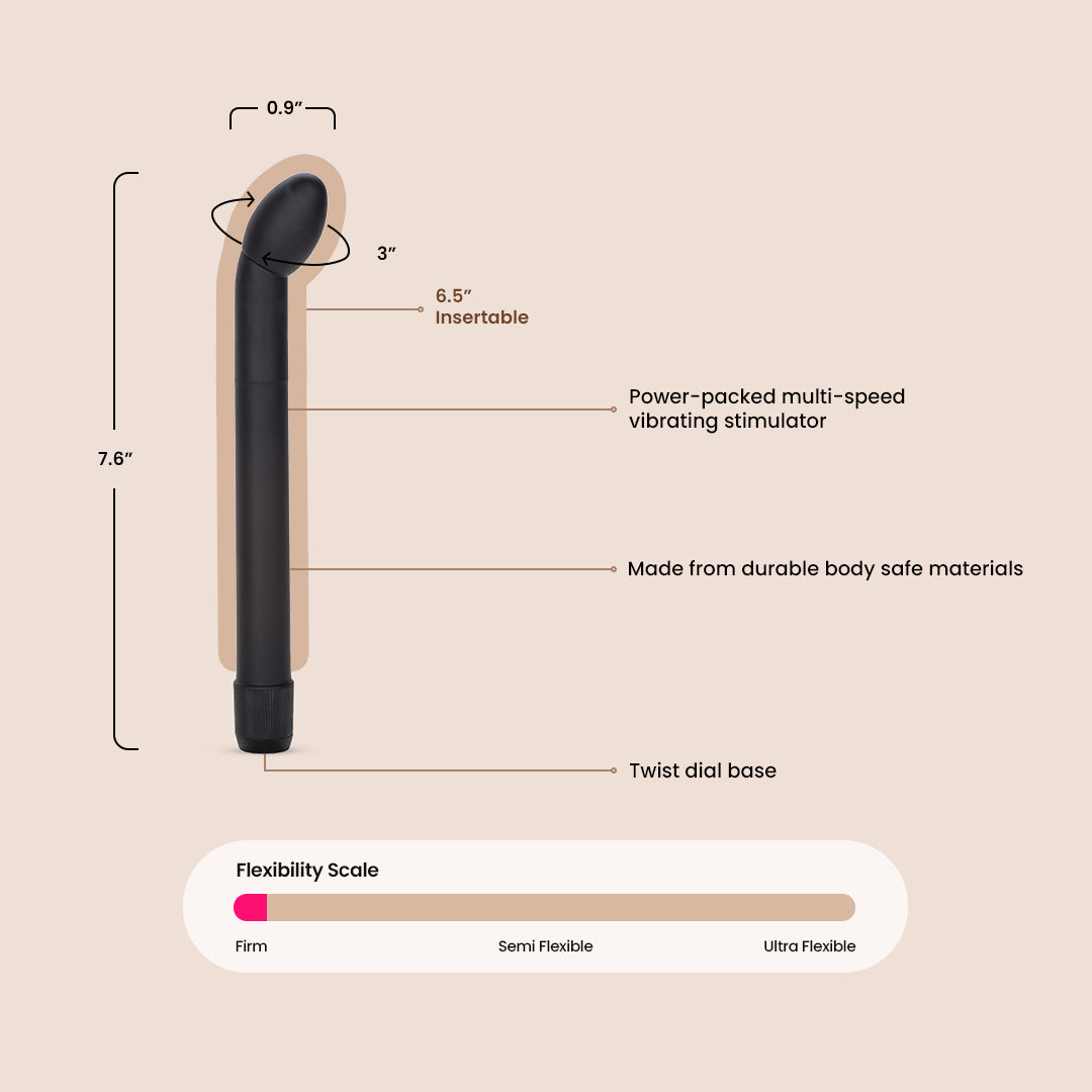 Dr. Joel Kaplan® Premium Prostate Massager for Men - Rechargeable Vibrating Prostate Stimulator with 10 Speed Settings | Enhances Pleasure & Supports Prostate Health | Perfect for Solo Play & Couples Intimacy