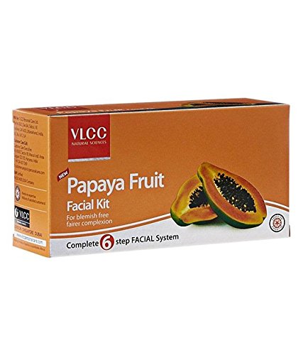 VLCC Papaya Fruit Facial Kit - 60g | Brightening & Exfoliating Face Mask for Glowing Skin | Perfect for Daily Skincare & Spa Treatments