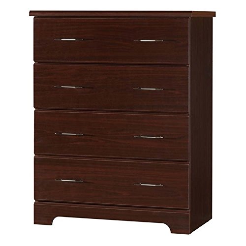 Home Square 2-Piece Nursery Furniture Set with Dresser and Chest in Espresso Finish - Perfect for Baby Room Organization & Nursery Decor