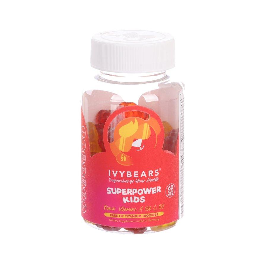 IVYBEARS Superpower Kids Vitamins Gummy - 60 Count | Immune Support & Energy Boost for Children | Delicious Multivitamin Supplement for Daily Health & Active Playtime