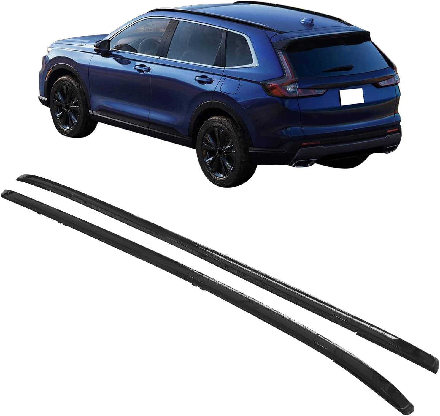 2023-2025 Honda CR-V CRV OEM Style Roof Racks - 2PCS Aluminum Black Side Bars for Cargo & Outdoor Adventures