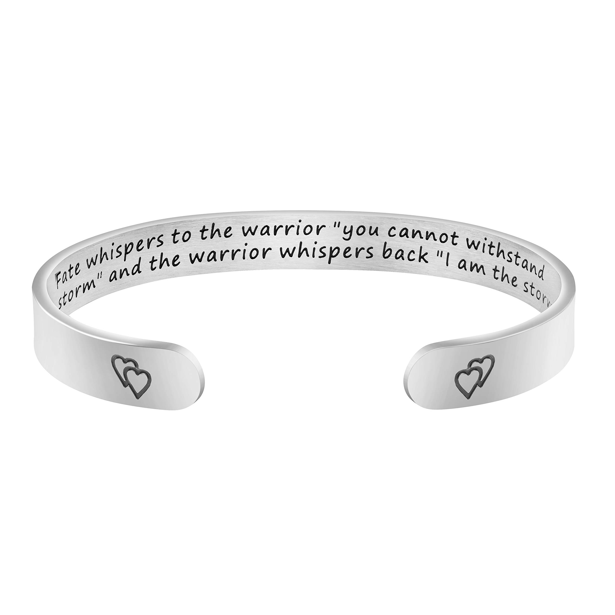 JoycuFF Inspirational Bracelets for Women - Hidden Message Mantra Cuff Bangle in Stainless Steel - Encouragement Gift for Friends, Sisters & Loved Ones - Perfect for Daily Wear, Special Occasions & Thoughtful Gifting