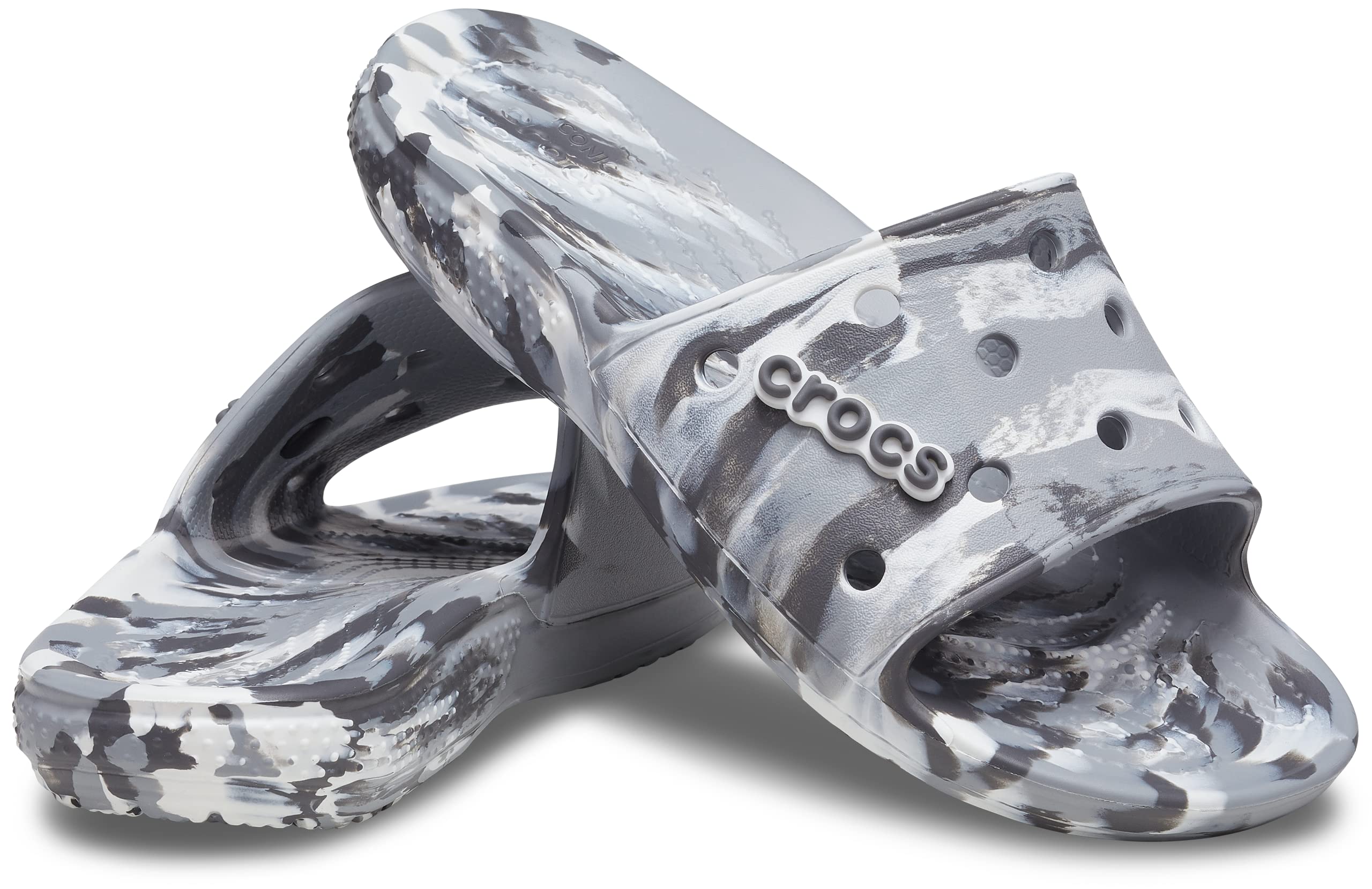 Crocs Unisex-Adult Graphic Classic Slide Sandals - Comfortable Slip-On Water Shoes for Men & Women - Perfect for Beach, Pool, and Indoor Wear