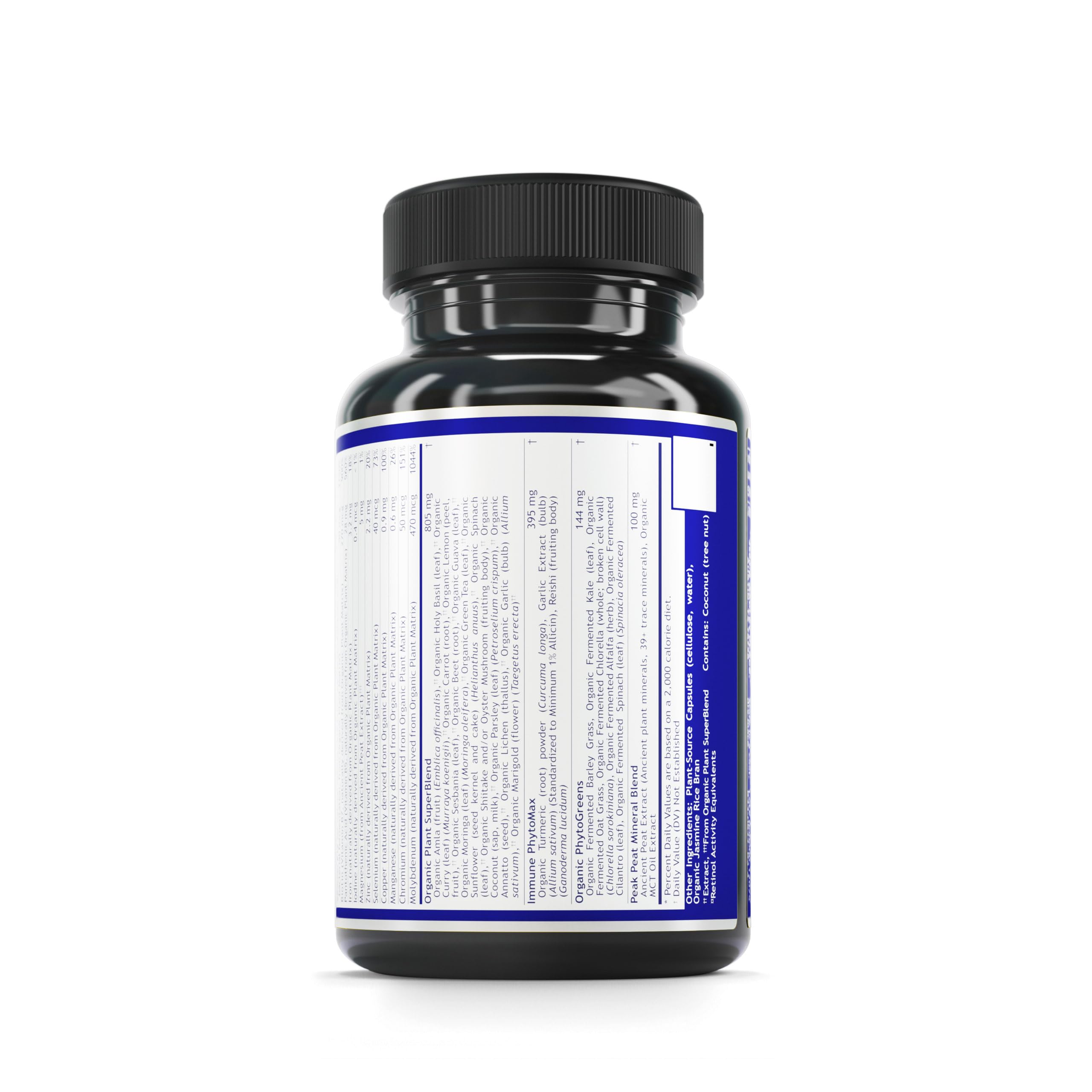 QNL Quantum Plant Multi-Vitamin - Complete Plant-Based Multivitamin for Adults with Immune Support - 120 Natural Capsules for Men & Women | Daily Wellness Supplement for Energy & Immune System Boost