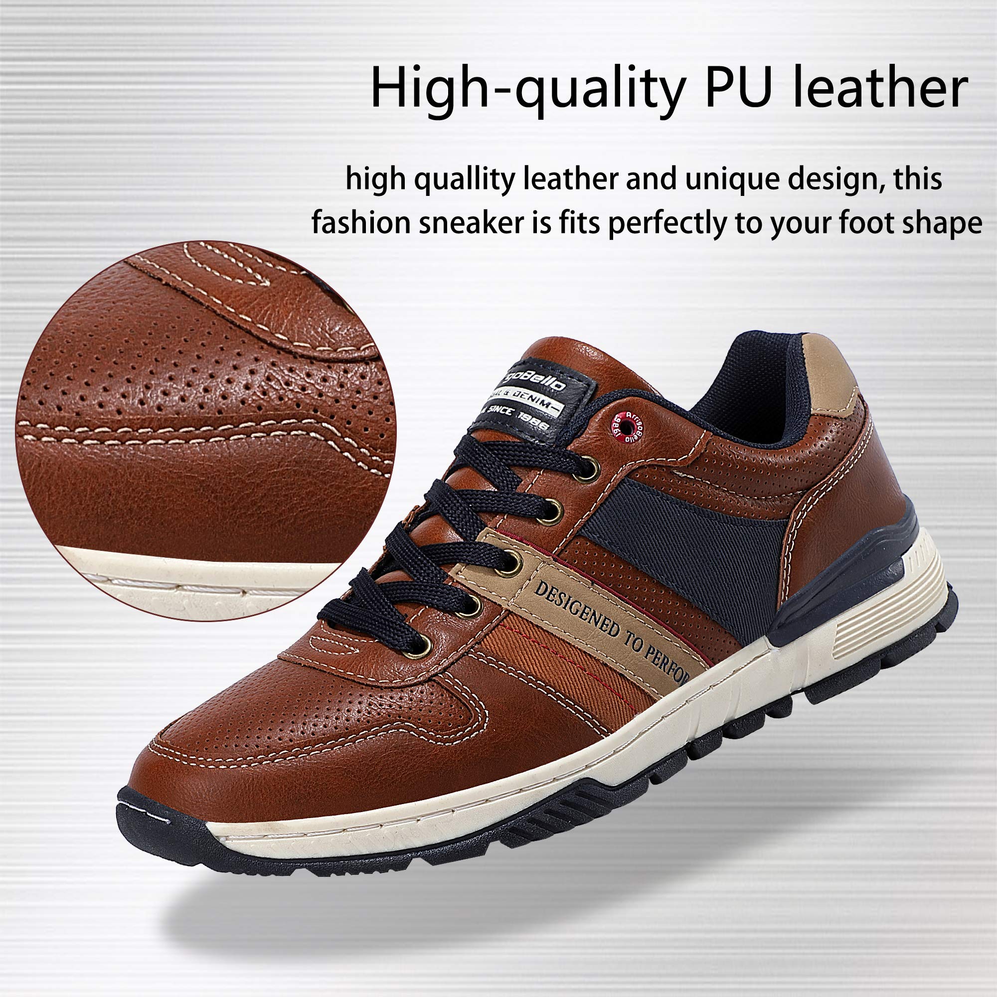 ARRIGO BELLO Men's Casual Sneakers - Breathable Walking Shoes, Skateboard & Athletic Trainers, Classic Style for Daily Wear - UK Size 7-11 | Perfect for Gym, Work, Travel & Street Fashion