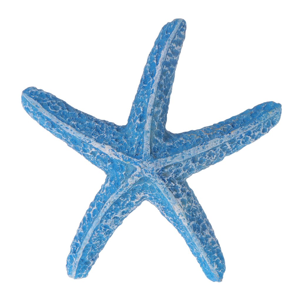 Artificial Starfish Decor for Fish Tank - Durable Resin Aquarium Ornament for Saltwater & Freshwater Tanks - Perfect for Marine Theme Aquascaping & Underwater Decorations
