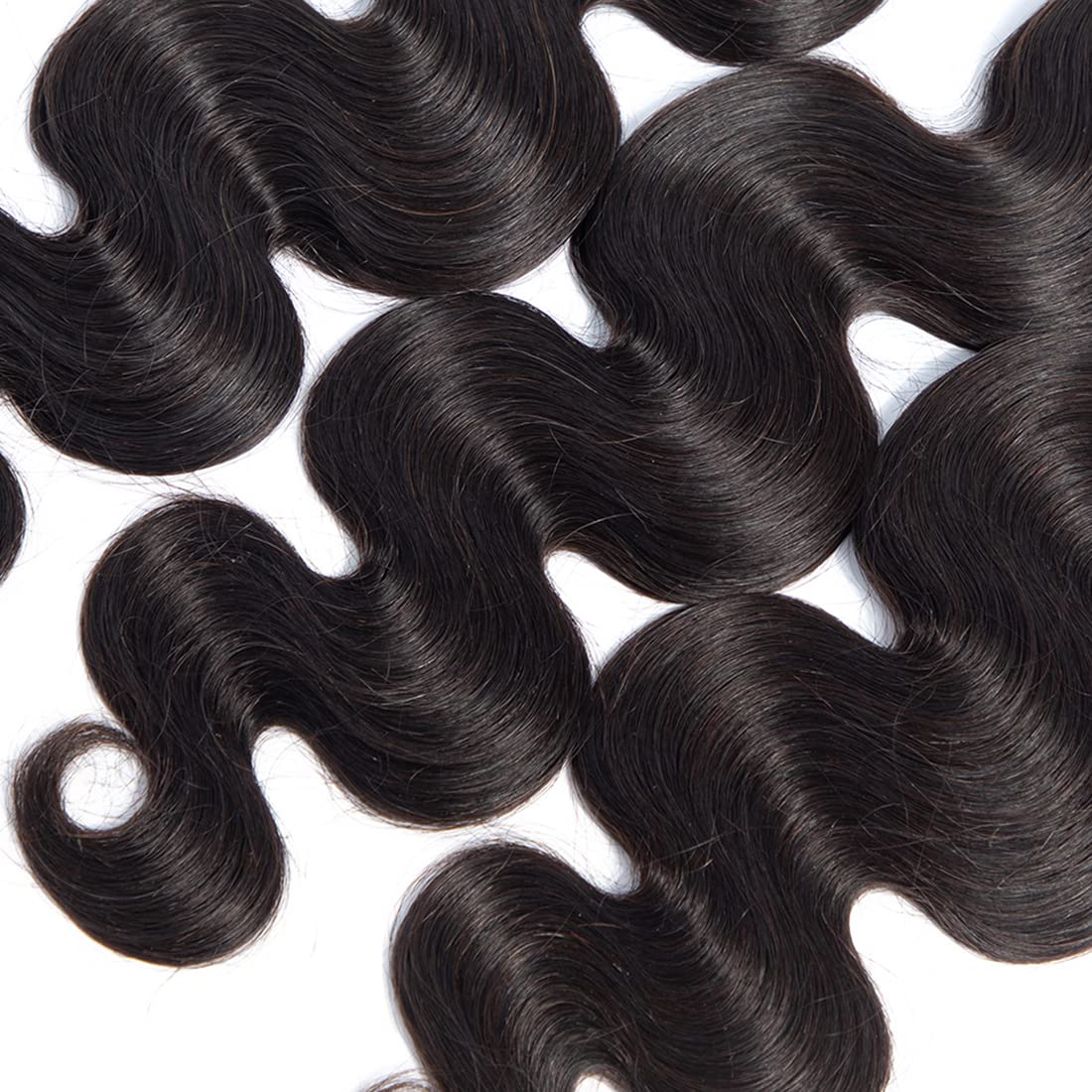 20 22 24 Inch Brazilian Virgin Human Hair Bundles - Unprocessed Remy Body Wave Weave Extensions in Natural Black | Perfect for Salon Styling, Everyday Wear & Special Occasions