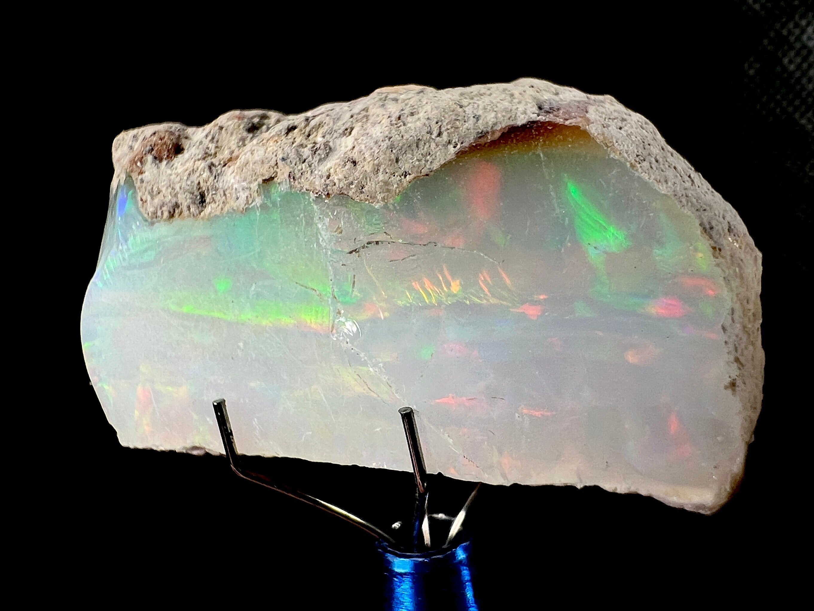 Premium 4A+ Welo Opal Raw Crystal - Natural Cutting Grade Opal Gemstone, October Birthstone for Jewelry Making & Healing Crystals (50649) | Perfect for Handmade Rings, Necklaces & Spiritual Healing