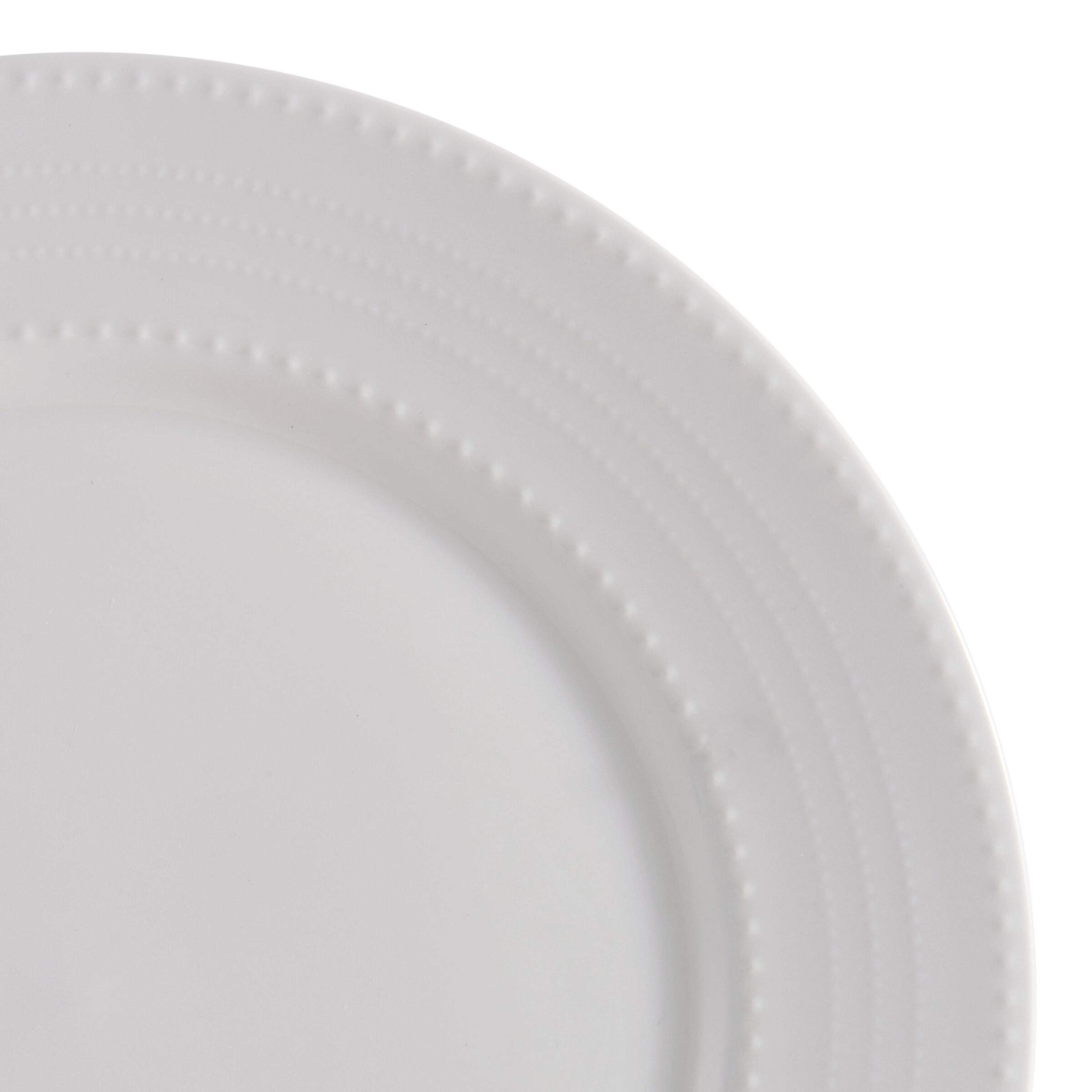 Mikasa Annabele 40-Piece Bone China Dinnerware Set - Lightweight & Chip Resistant, Service for 8, White - Perfect for Formal Dining, Weddings & Everyday Elegant Table Settings