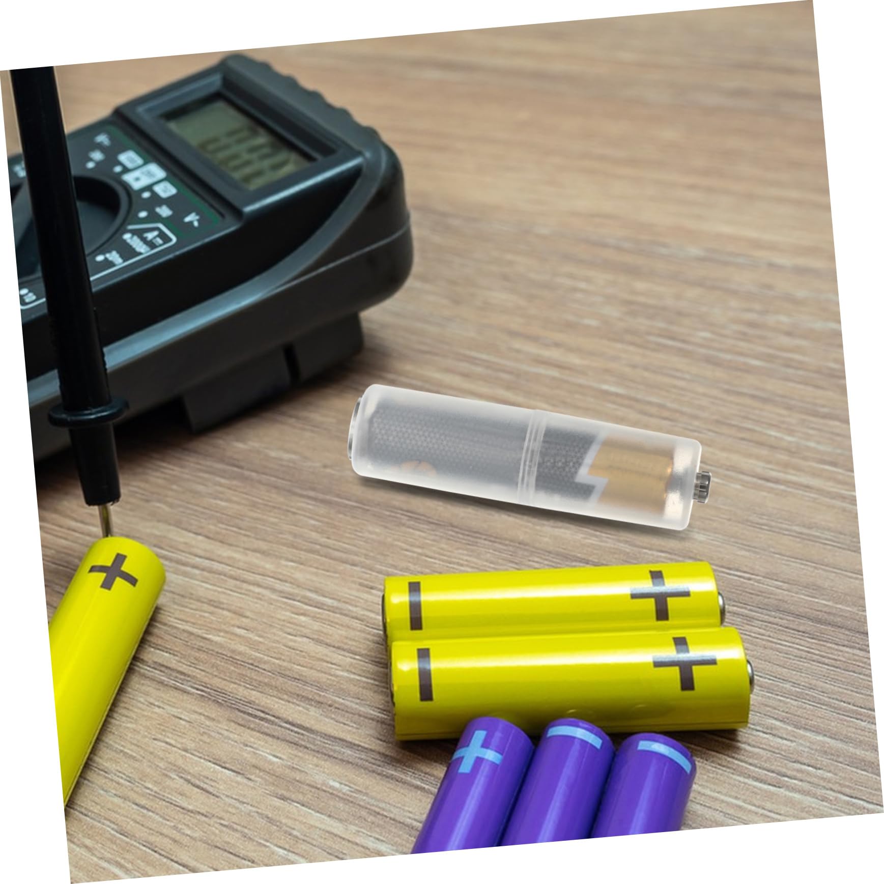 10pcs AAA to AA Battery Adapter Converter Holder - PP Material Battery Accessories for Small Batteries - Portable Power Solution for Toys, Flashlights & Remote Controls
