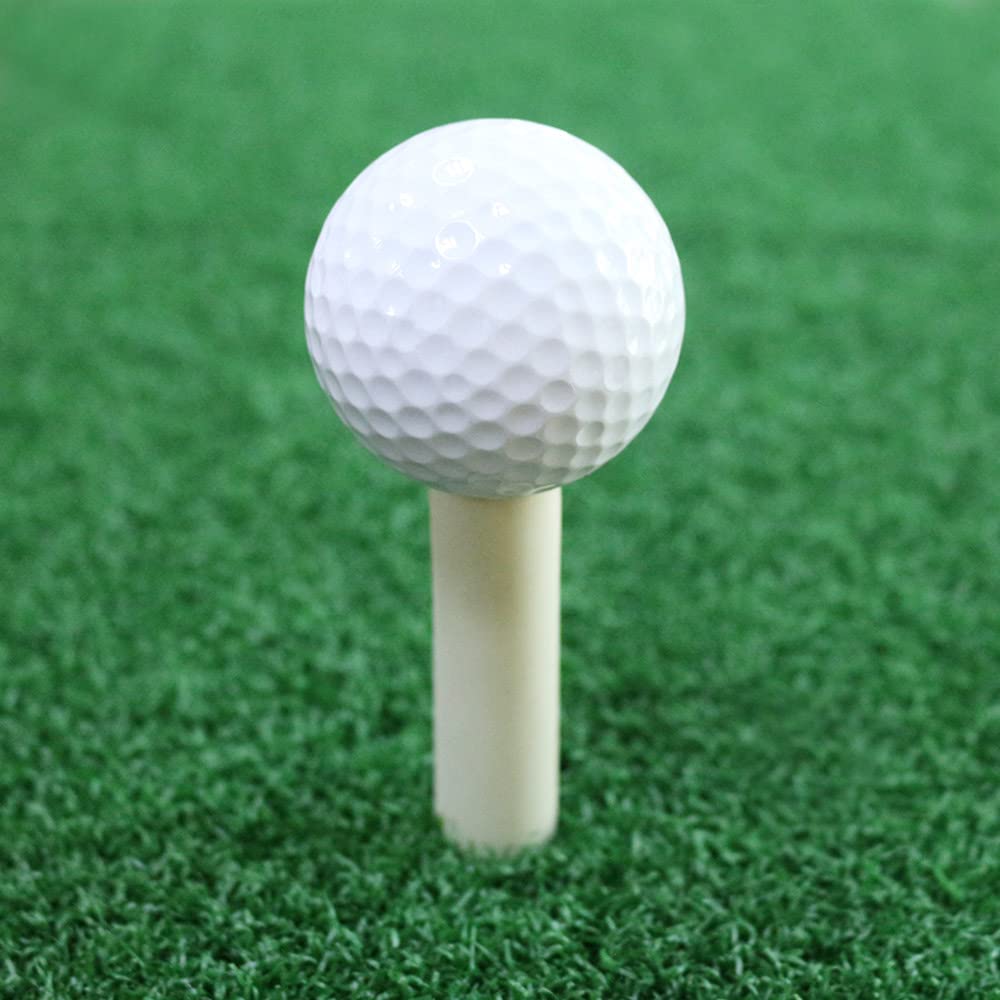 Premium Rubber Golf Tees for Driving Range & Practice Mat - 3-Pack Durable Tees for Indoor & Outdoor Training (Light Grey) | Perfect for Backyard, Garage & Golf Course Practice