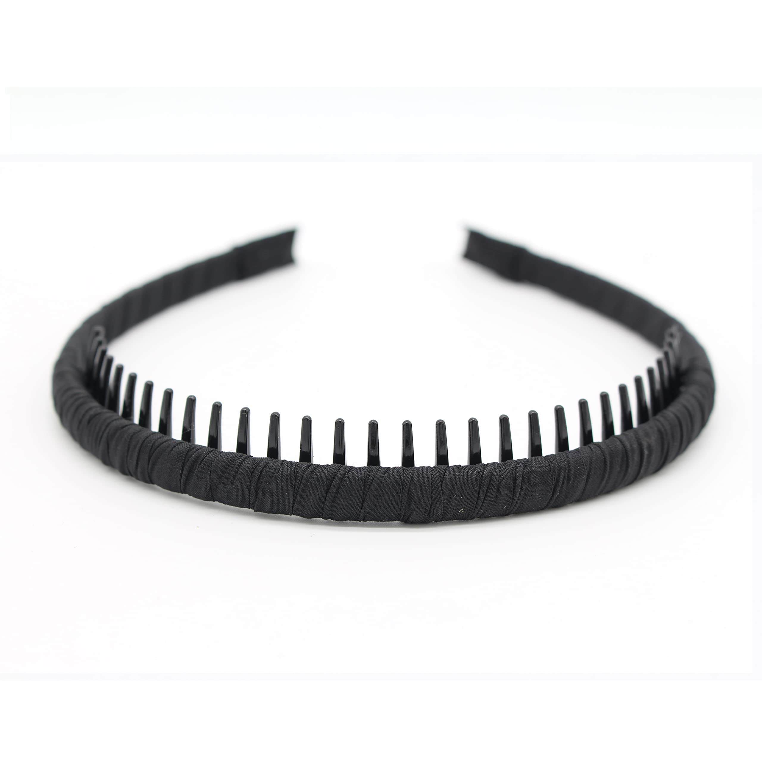 Fashion Headbands for Women - Non Slip Comfy Hair Hoops with Tooth Comb - 4 Color Options for Workouts, Yoga, and Everyday Wear