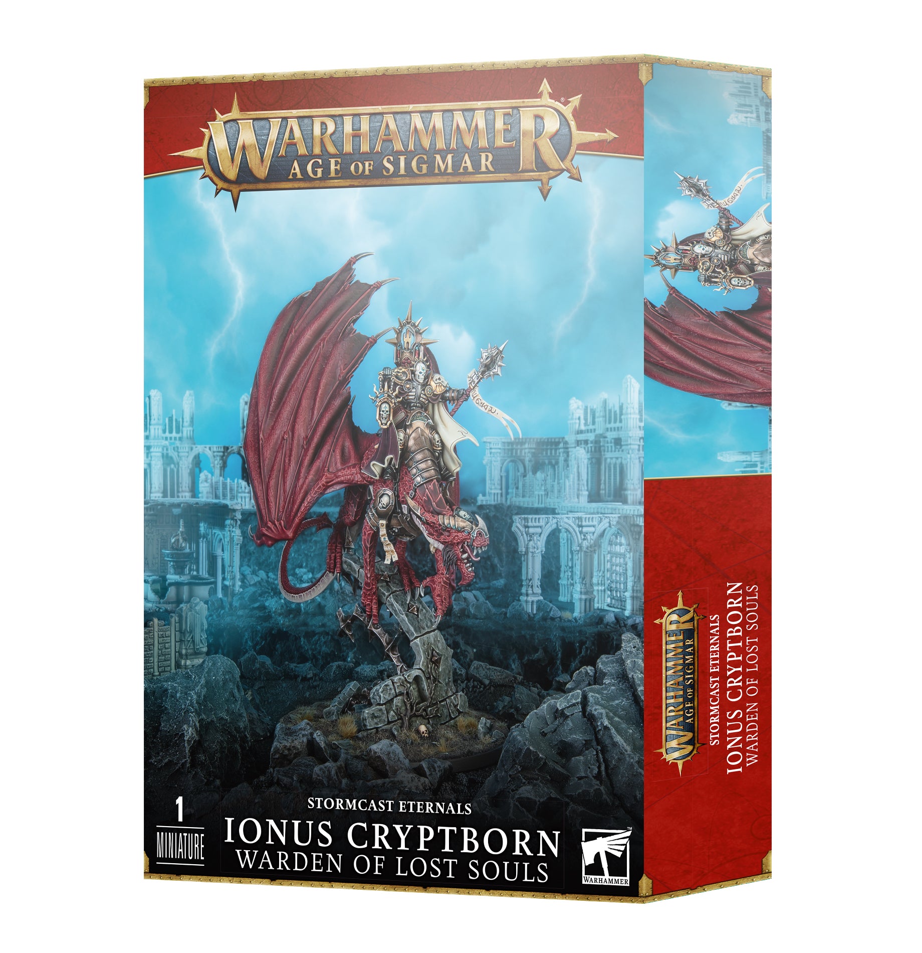 Age of Sigmar Stormcast Eternals: Ionus Cryptborn Warden of Lost Souls - Warhammer Miniature for Tabletop Gaming & Collectors - Perfect for Fantasy Battles and Display