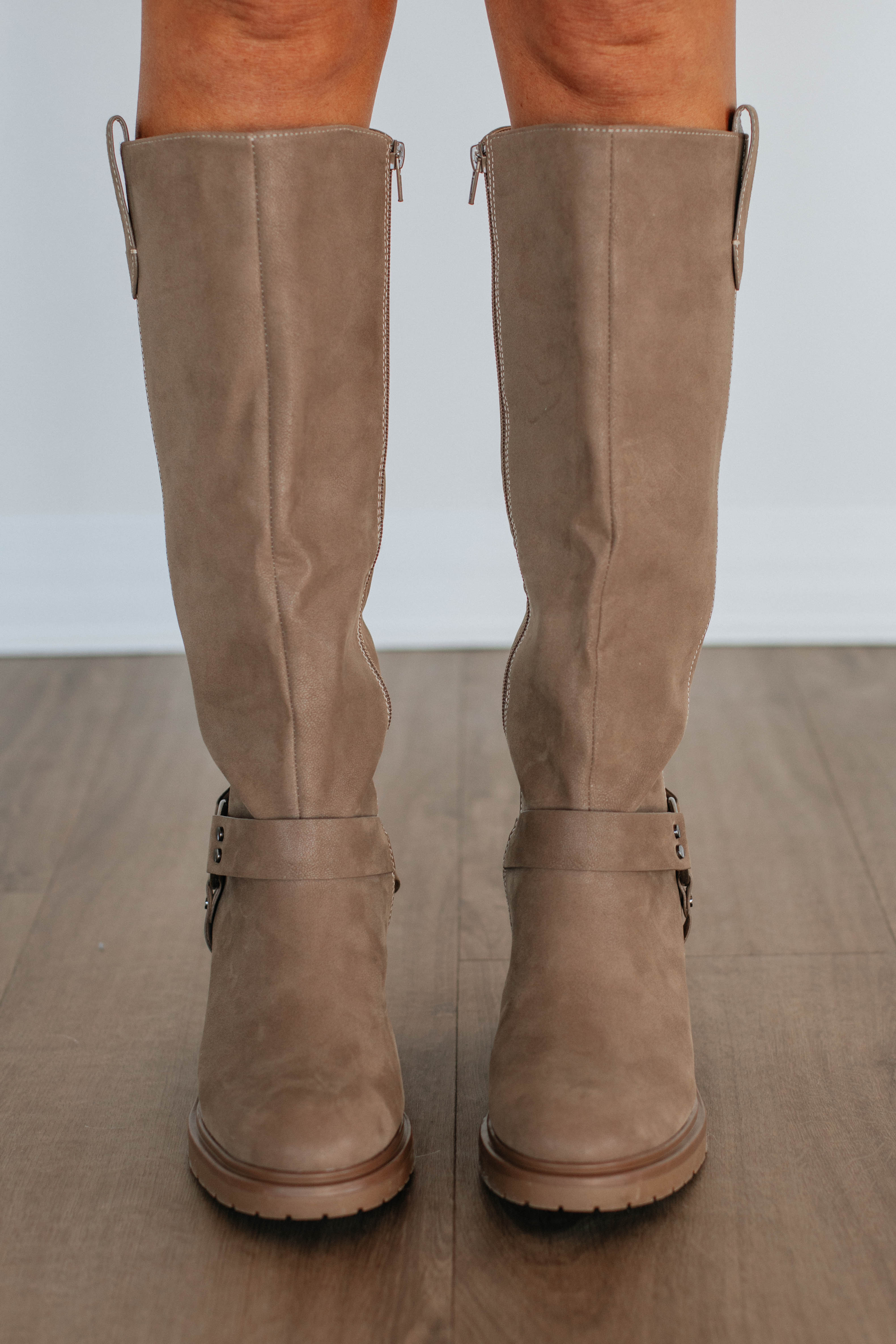 Stylish Dark Taupe Boots for Women - Comfortable & Trendy Ankle Boots for Fall & Winter Fashion | Perfect for Office, Dating & Casual Outfits