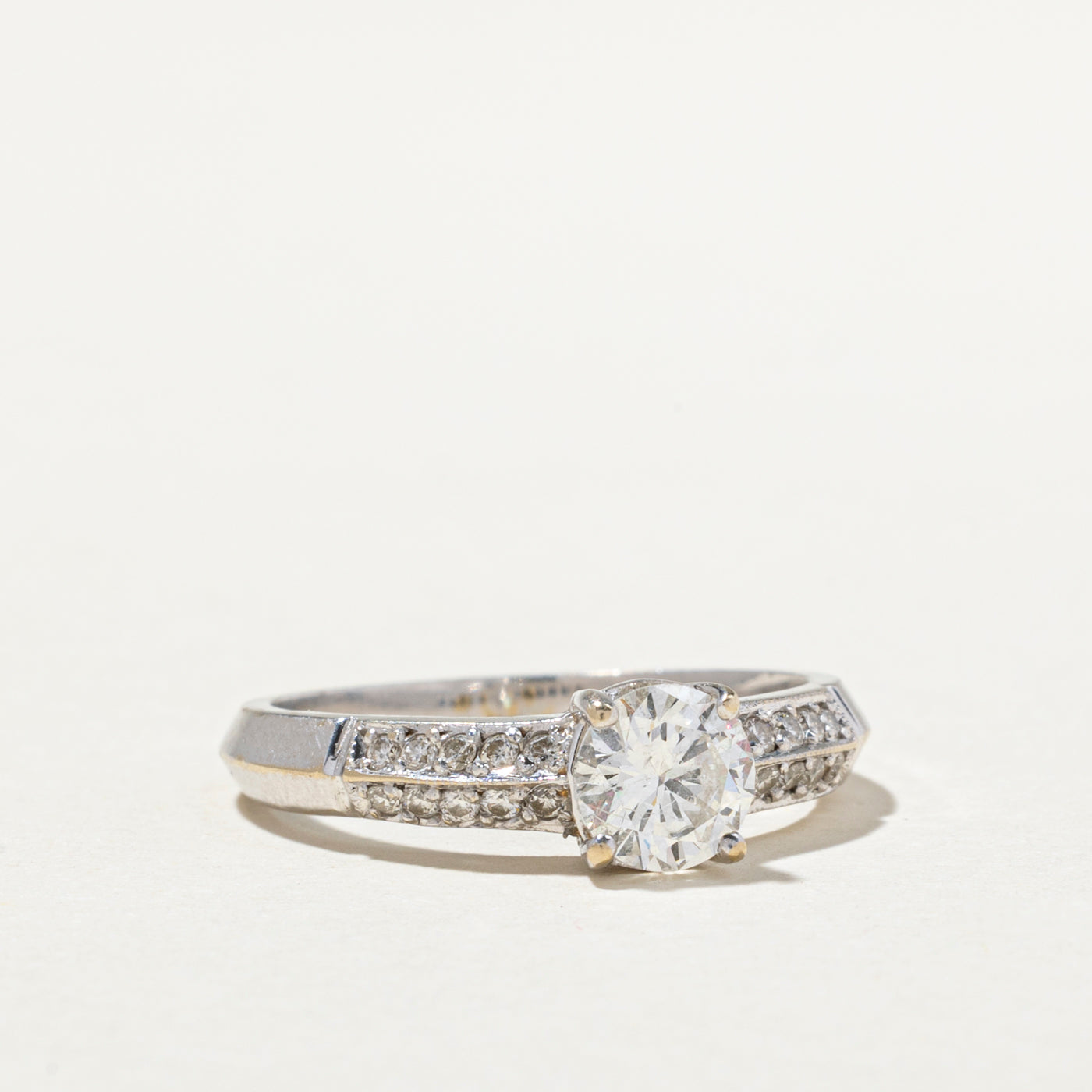 0.83ctw Diamond Knife Edge Engagement Ring for Women - Size 6.5 | Elegant Wedding Band, Anniversary Gift & Proposal Jewelry | Perfect for Romantic Occasions & Special Moments