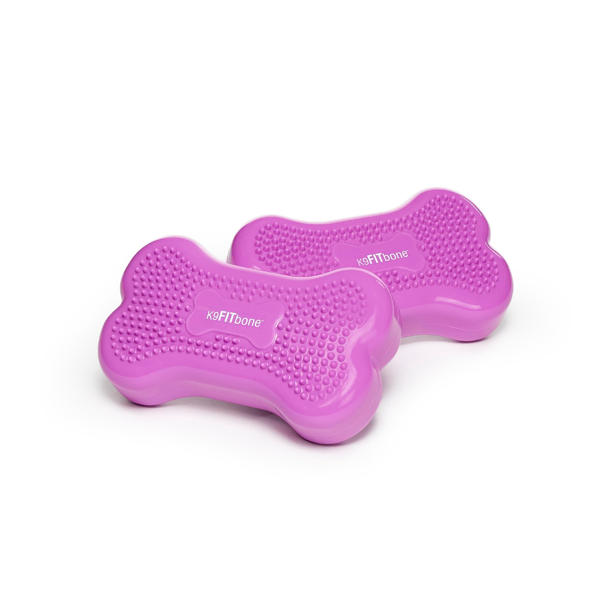 FitPAWS K9FITbone Mini Dog Balance Training Platform - Set of 2, Razzleberry | Canine Exercise Equipment for Strength, Core & Stability Training | Perfect for Home Workouts, Rehabilitation & Agility Training
