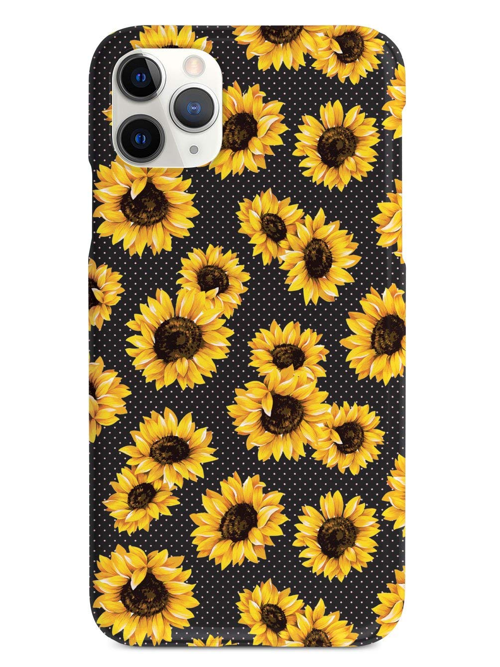 Inspired Cases - iPhone 12 Pro Max Case with 3D Textured Sunflower Design - Shockproof Protective Cover for Apple iPhone 12 Pro Max (Black) - Perfect for Everyday Use, Travel & Outdoor Activities