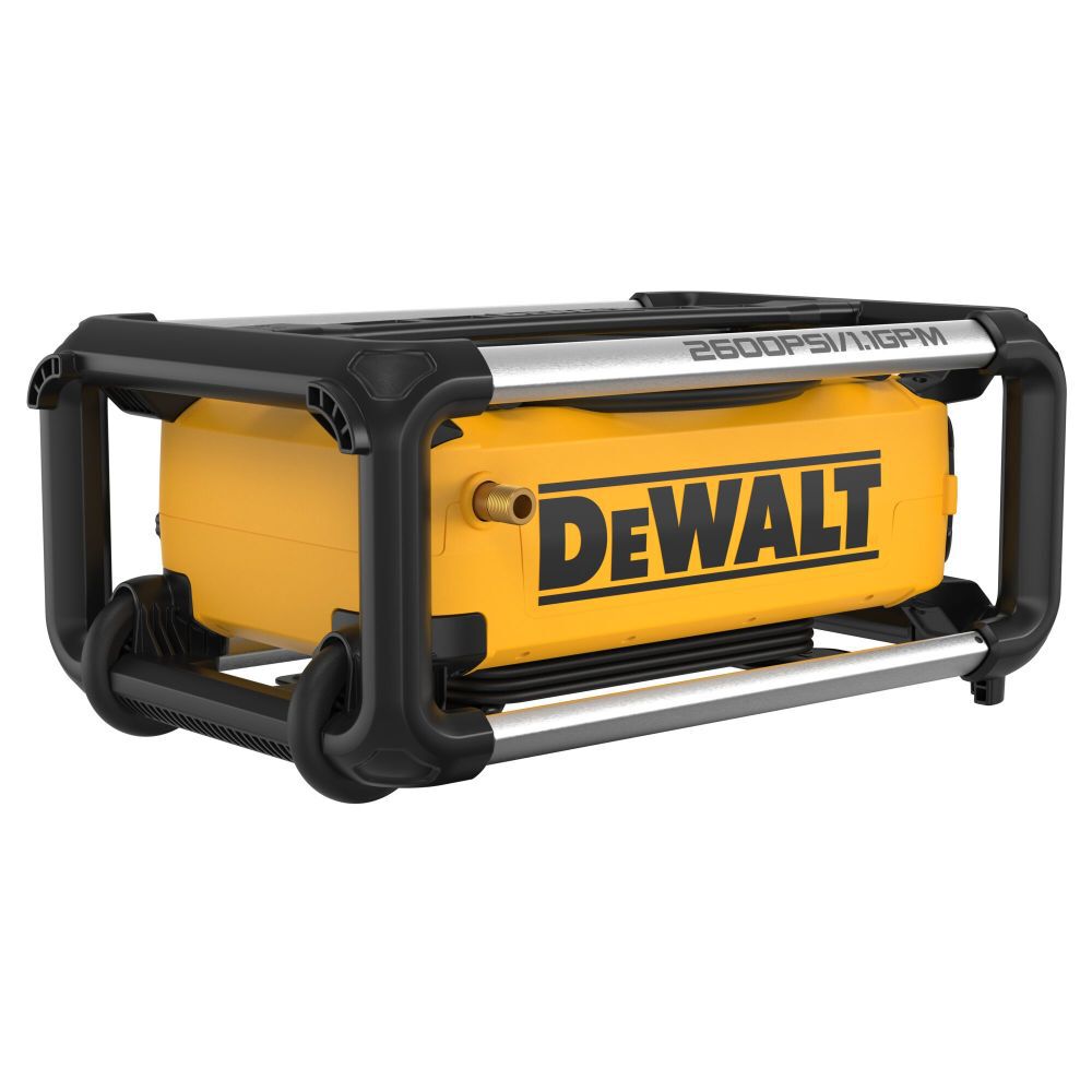 DEWALT DWPW2600 2600 PSI 1.1 GPM Electric Pressure Washer with 4 Nozzles - Perfect for Home Cleaning, Driveway, Deck & Patio Washing