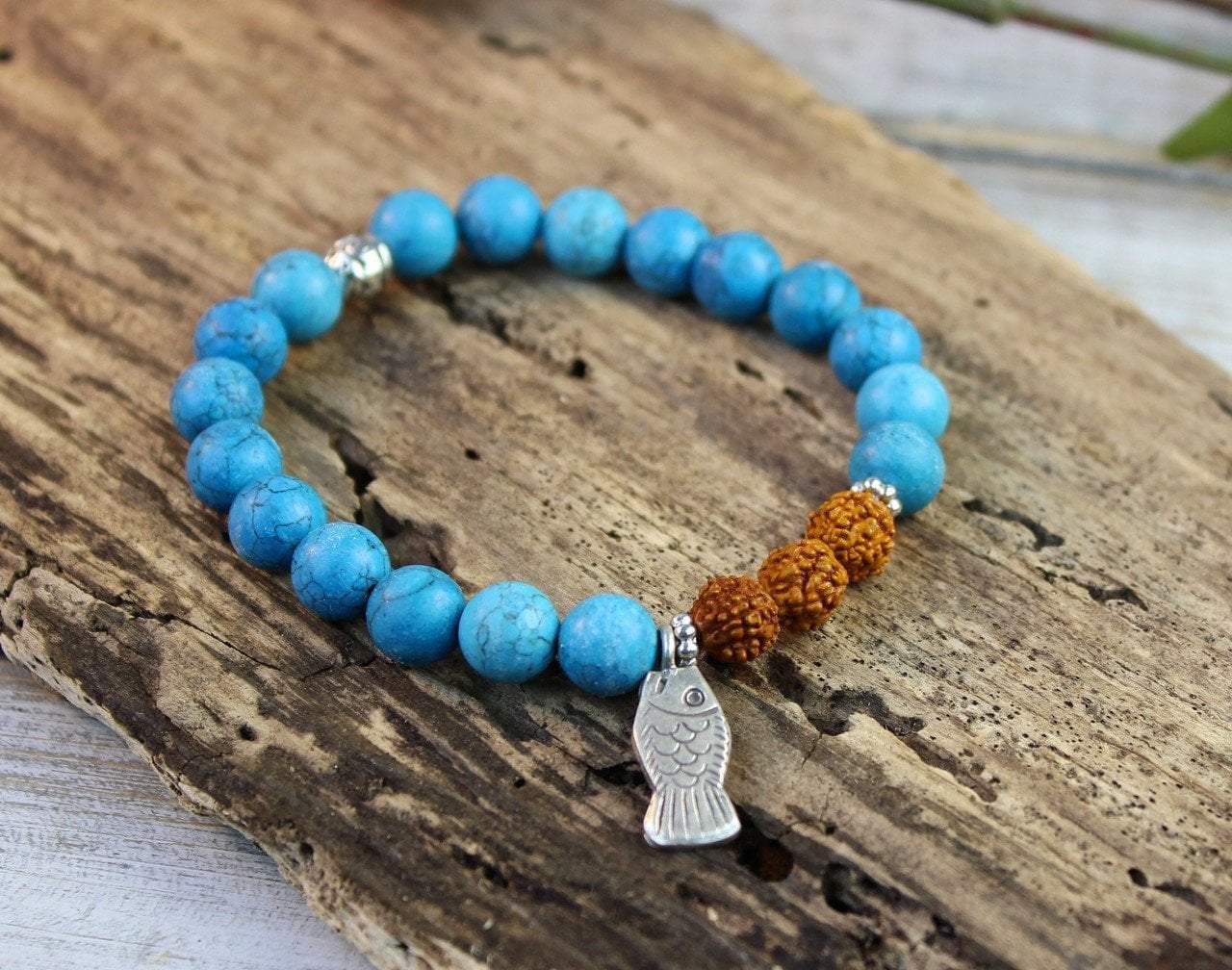 Free Spirits and Aspirations Wrist Mala Beads Bracelet - Yoga Meditation Prayer Buddhist Spiritual Jewelry for Women & Men - Perfect for Mindfulness, Stress Relief and Positive Energy