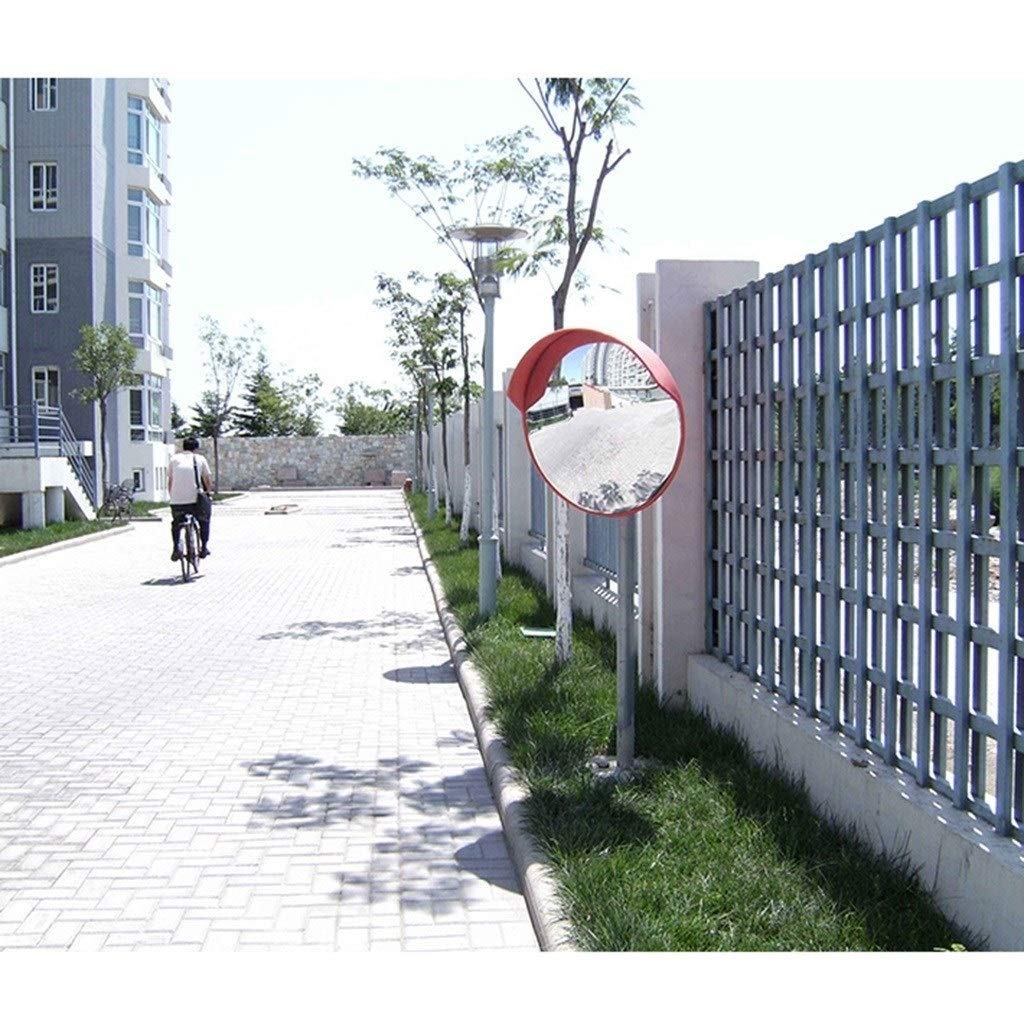 100cm Wide Angle Convex Traffic Safety Mirror - Round Plastic Road Mirror for Blind Spots & Driveway Security - Perfect for Parking Lots, Warehouses, and Street Corners