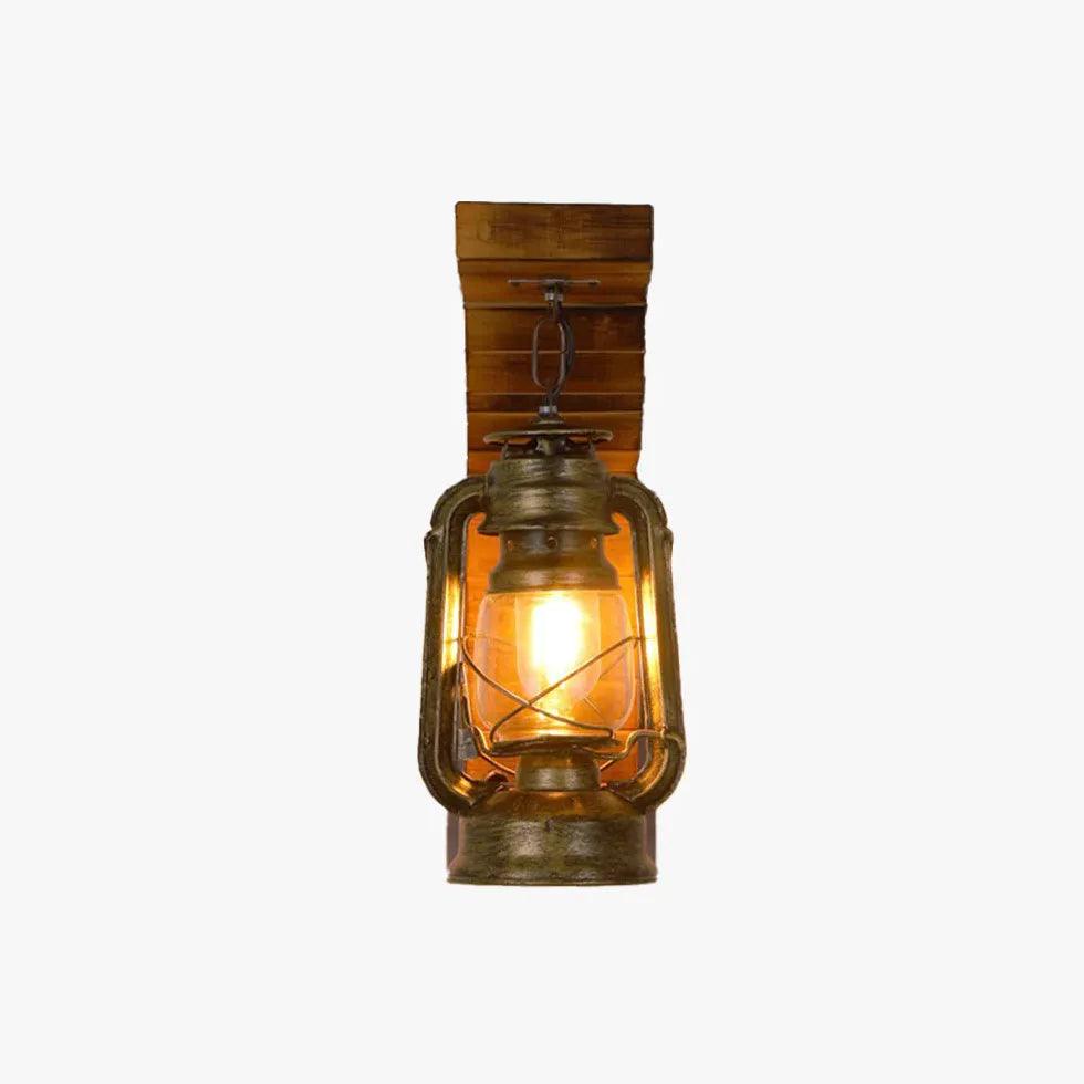 Vintage Wooden Wall Lights - Rustic Farmhouse Sconces for Bedroom, Living Room & Porch Lighting