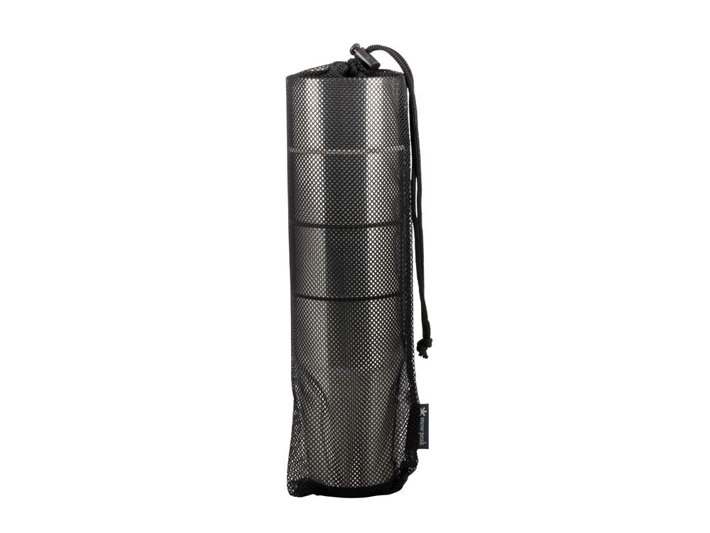 Snow Peak SET-470 16oz Thermo Tumbler Set of 4 (Black, Olive Green, Silver, Sand) - Double Wall Vacuum Insulated Stainless Steel Travel Mug for Hot & Cold Beverages - Perfect for Camping, Office & Outdoor Adventures