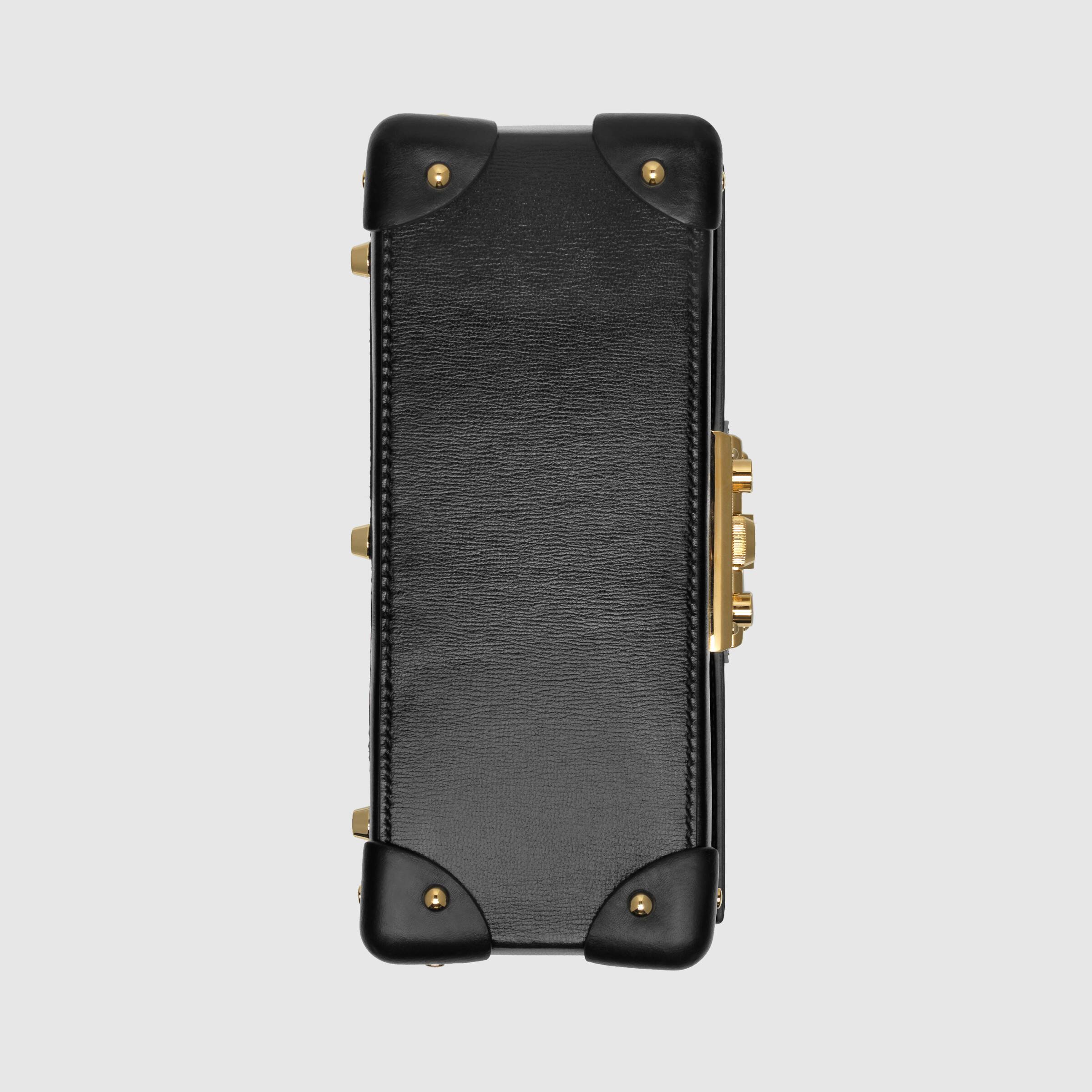 Gucci Padlock Small Bamboo Shoulder Bag for Women - Black Leather Crossbody Purse with Gold Hardware | Perfect for Work, Travel & Evening Events